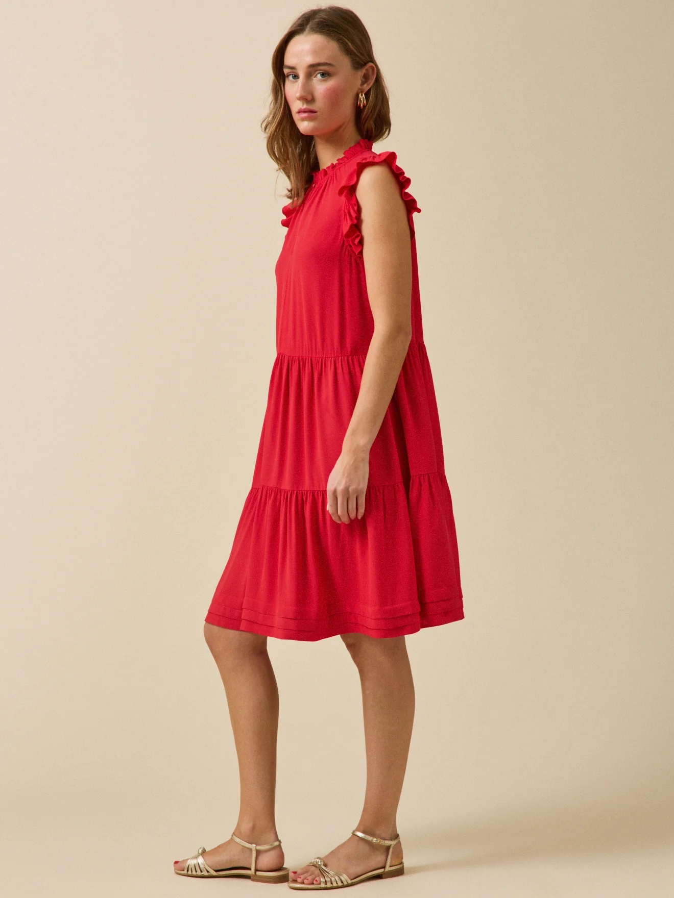 Robe volantée sans manches femme - Image 4