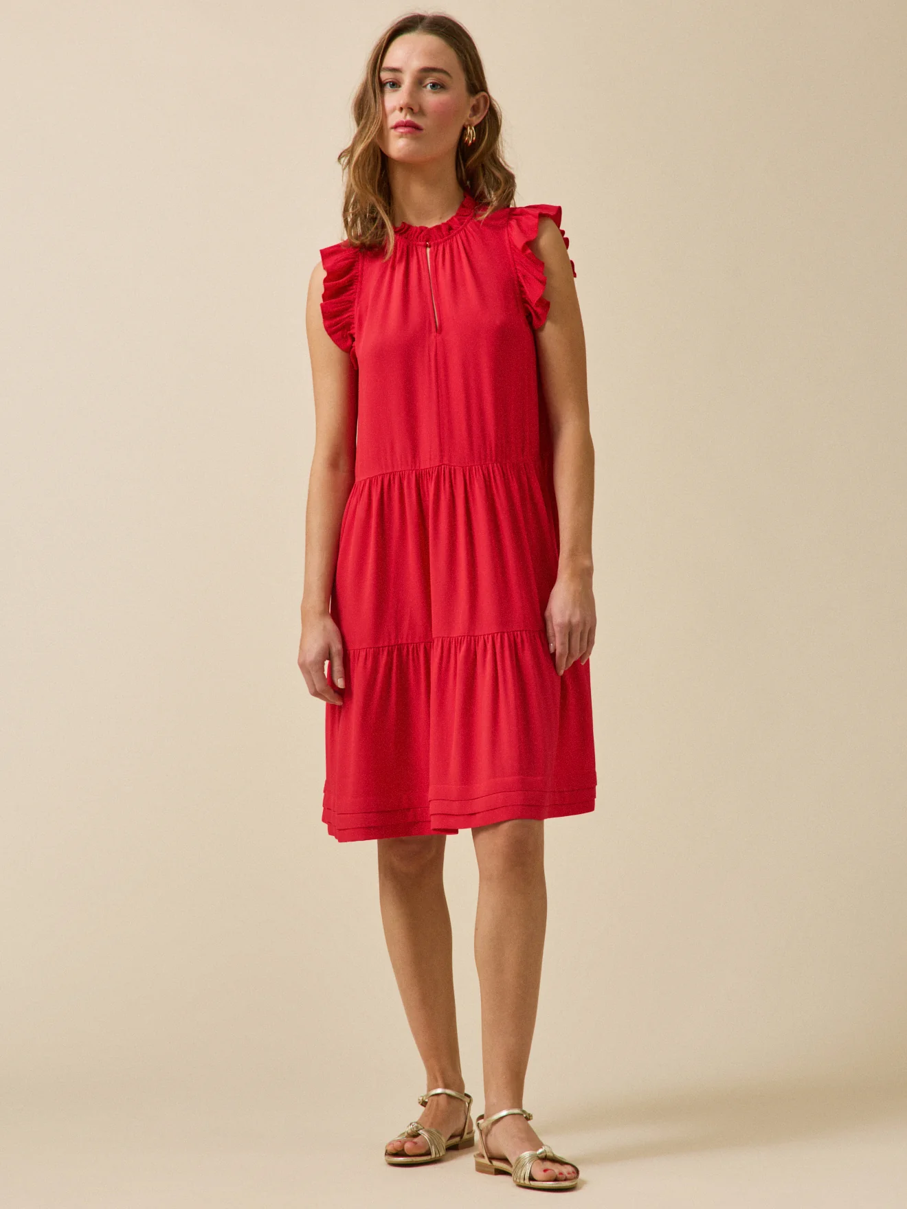 Robe volantée sans manches femme - Image 5