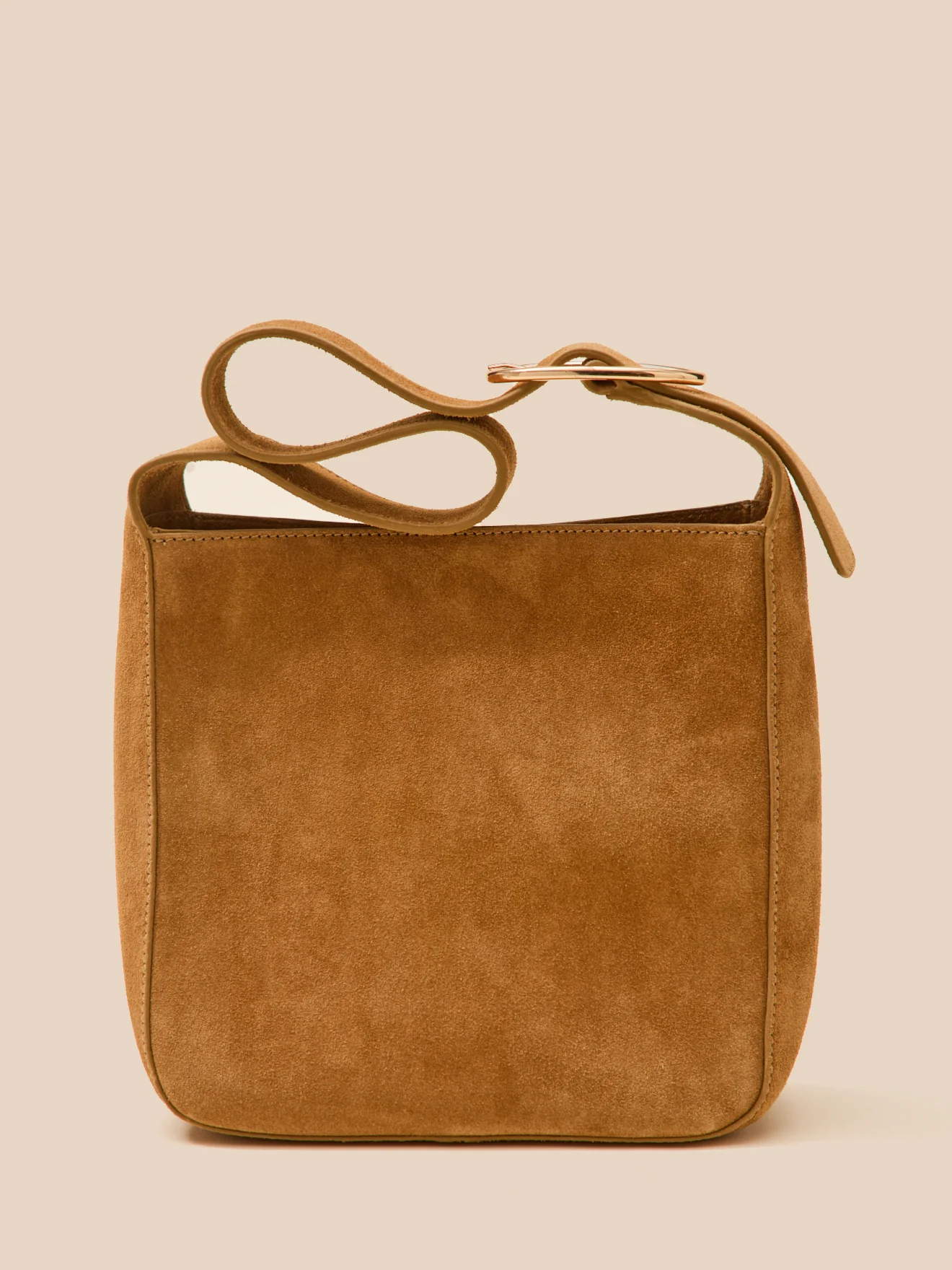 Sac besace femme cuir velours - Collection Maroquinerie Cyrillus - Image 4