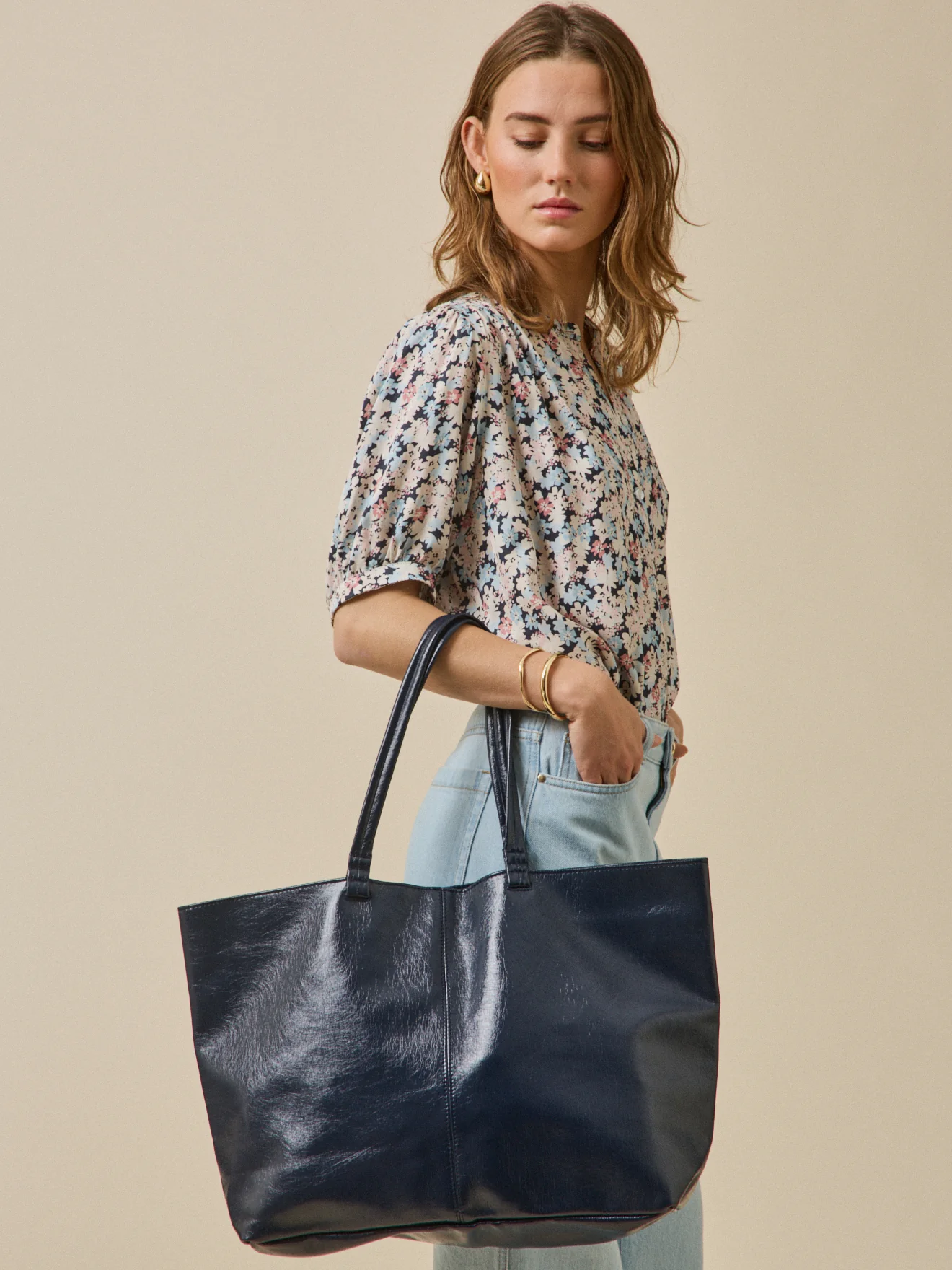 Sac cabas vinyle femme
