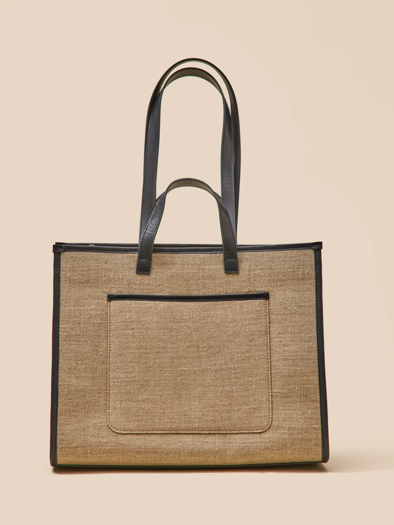 Sac cabas femme bi-matière - Collection Maroquinerie Cyrillus - Image 3