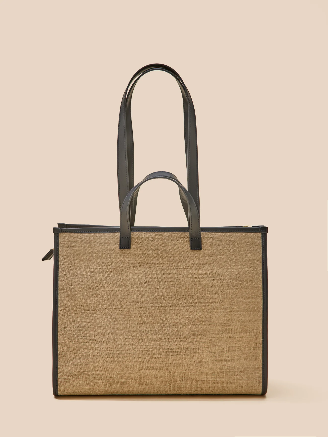 Sac cabas femme bi-matière - Collection Maroquinerie Cyrillus - Image 4