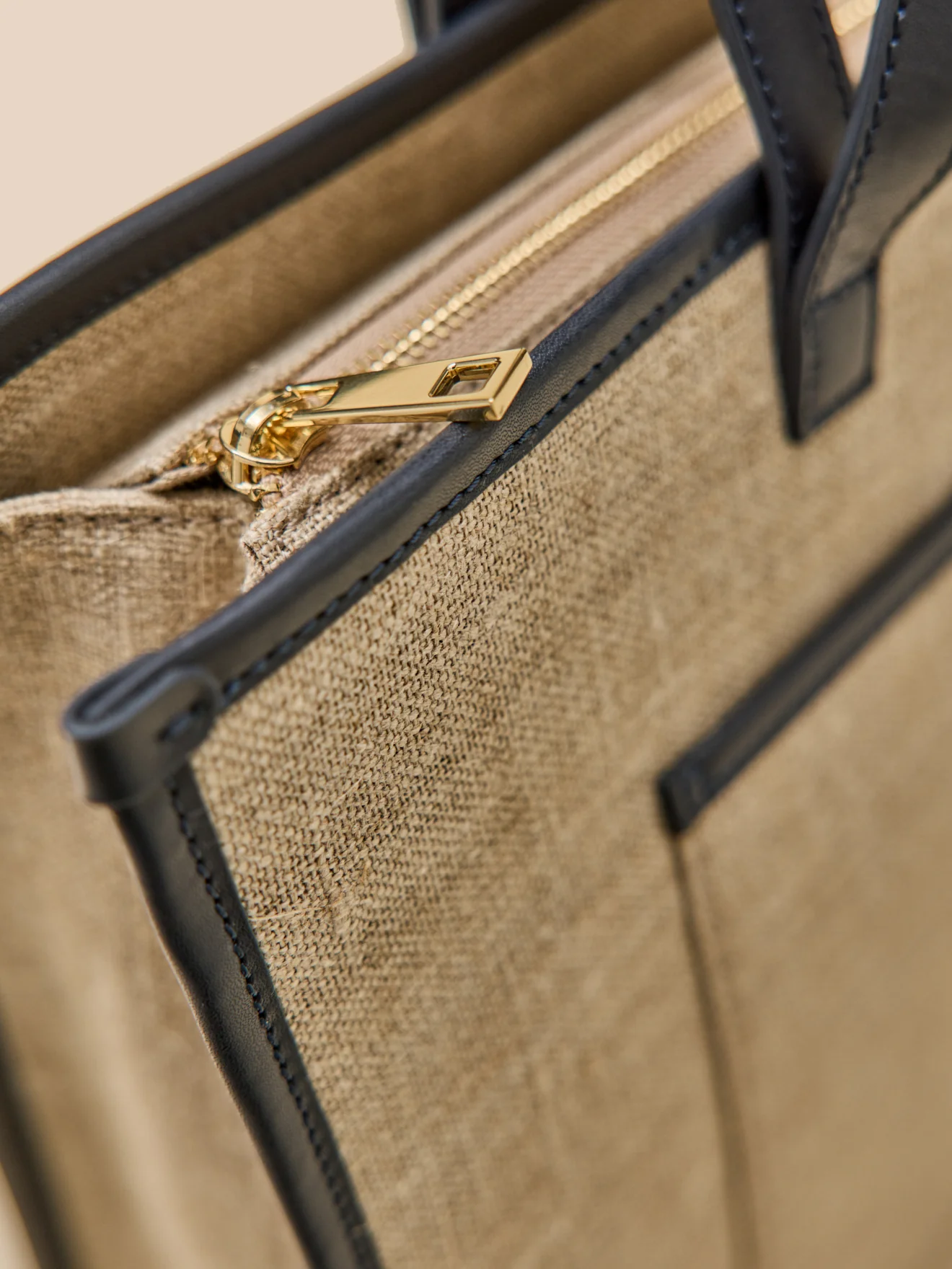 Sac cabas femme bi-matière - Collection Maroquinerie Cyrillus - Image 5