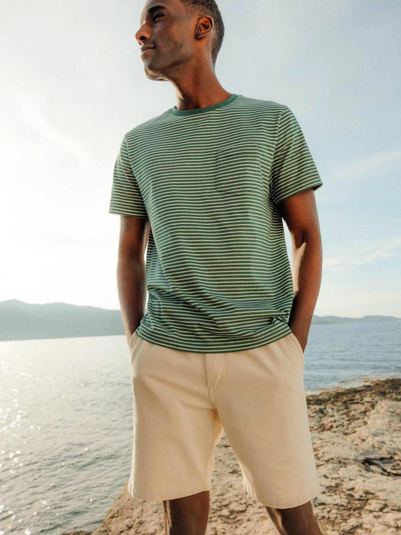 Bermuda sergé homme taille élastiquée - Image 7