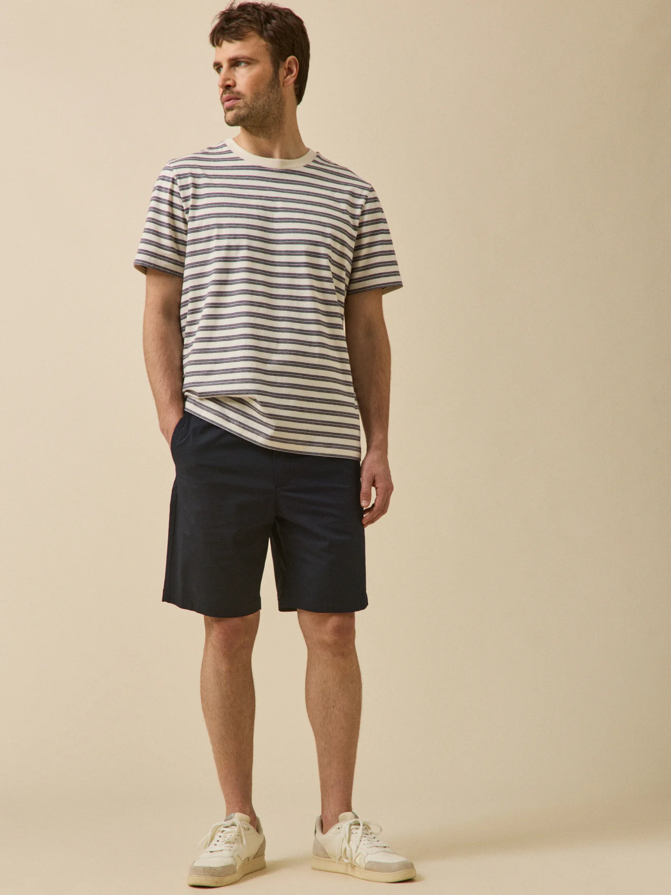 Bermuda taille élastiquée popeline craquante homme - Image 5