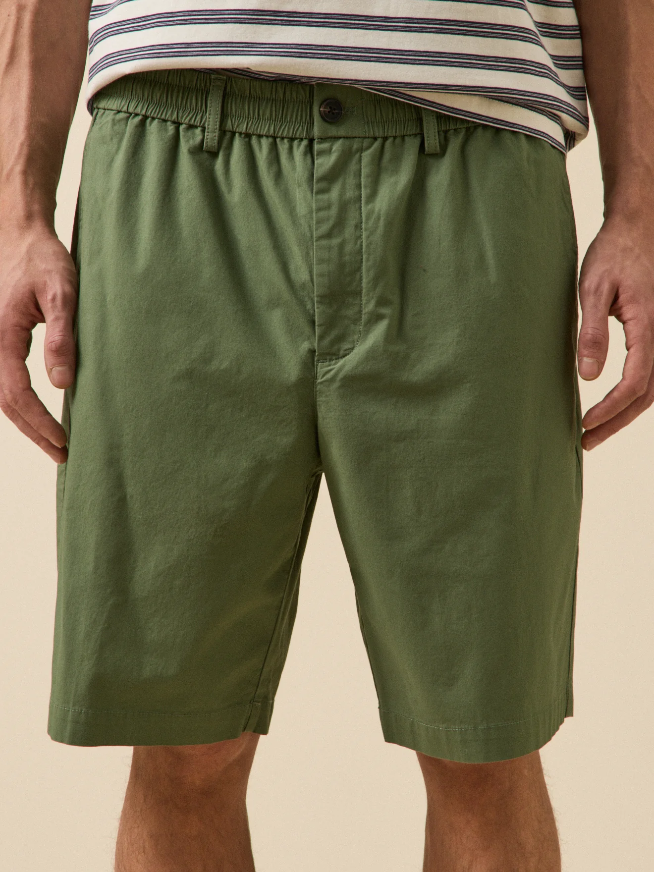 Bermuda taille élastiquée popeline craquante homme - Image 2