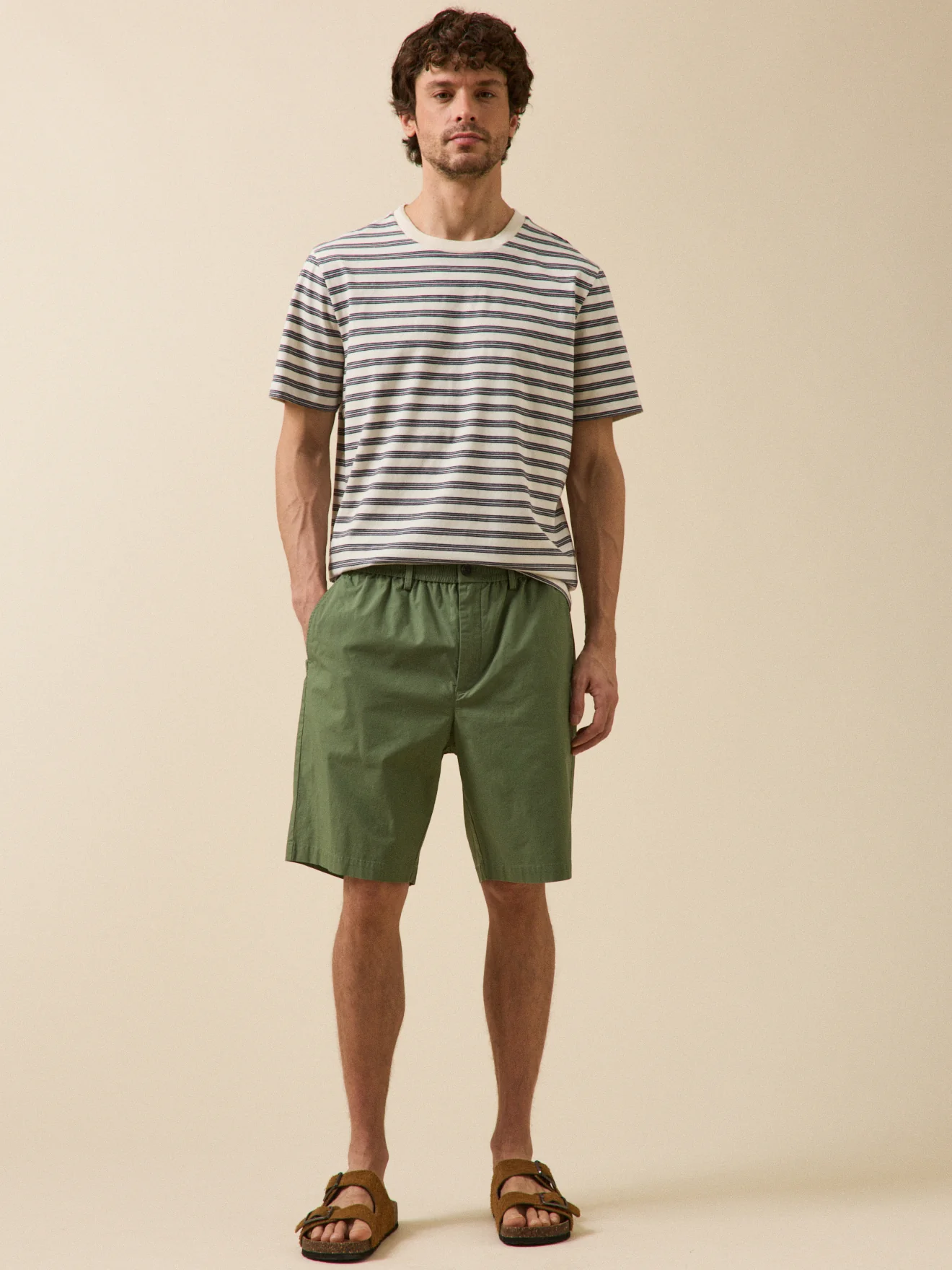 Bermuda taille élastiquée popeline craquante homme - Image 6