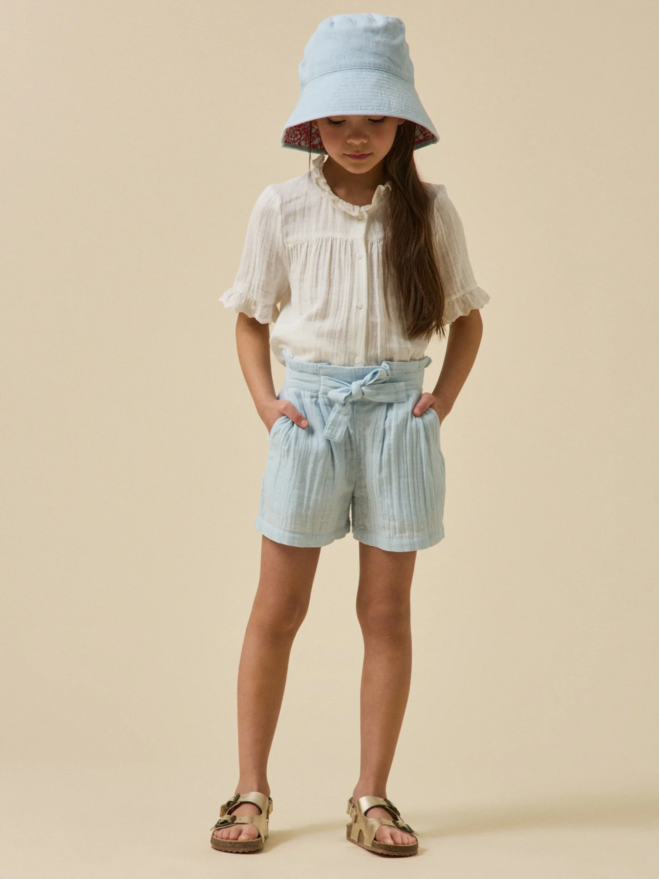 Short Fille en gaze de coton - Collection Junior - Image 5
