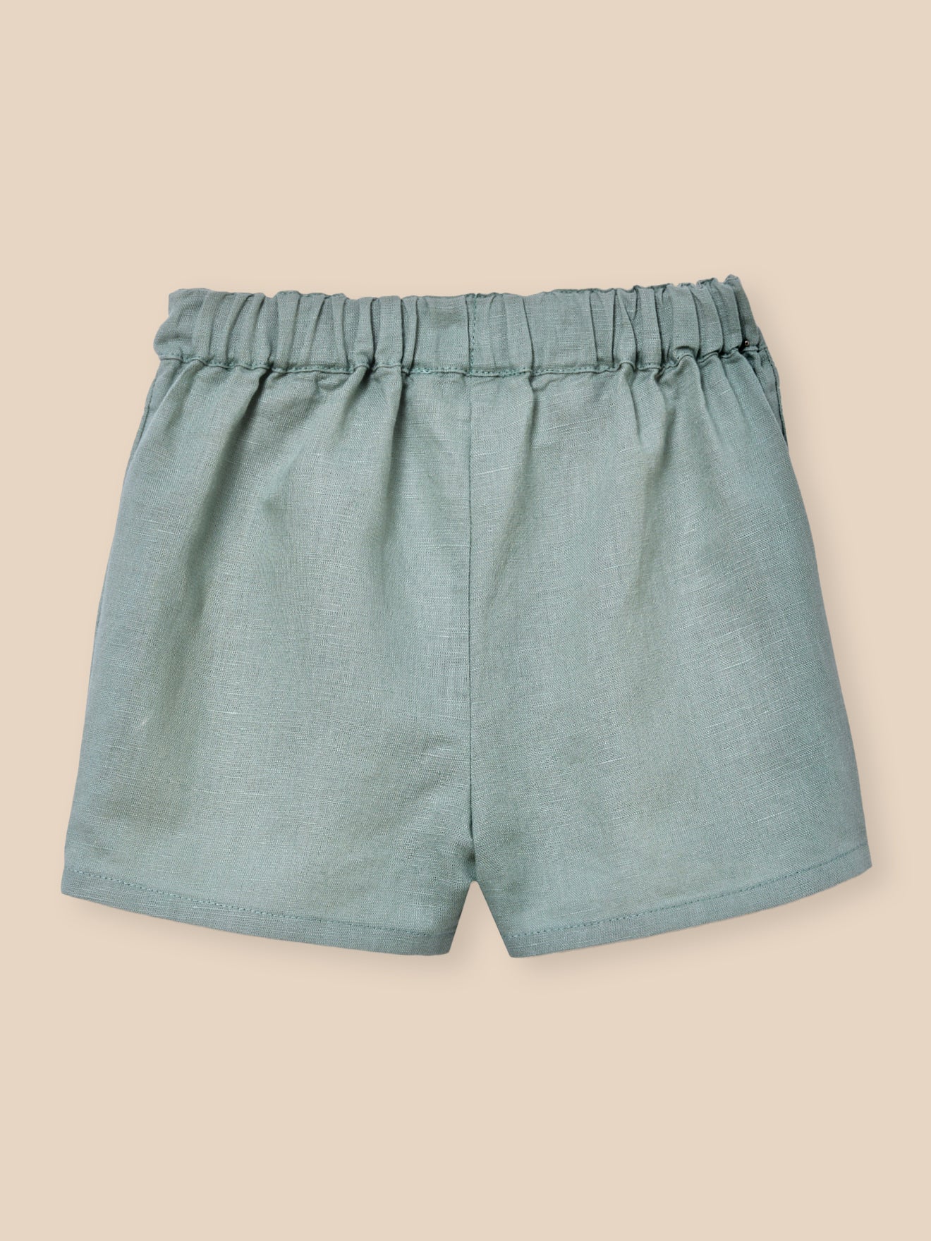 Short en lin et coton Bébé - Image 2