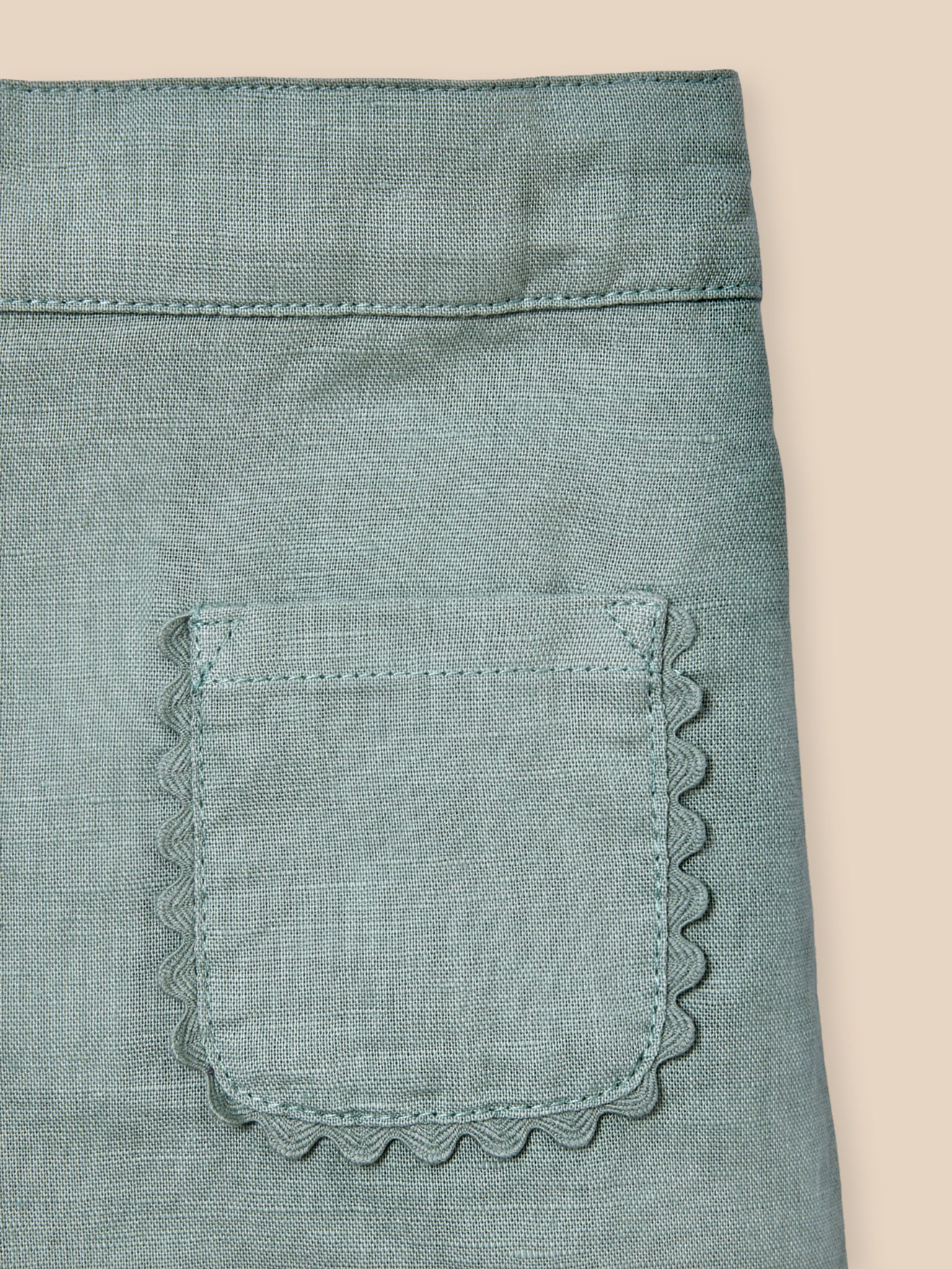 Short en lin et coton Bébé - Image 3
