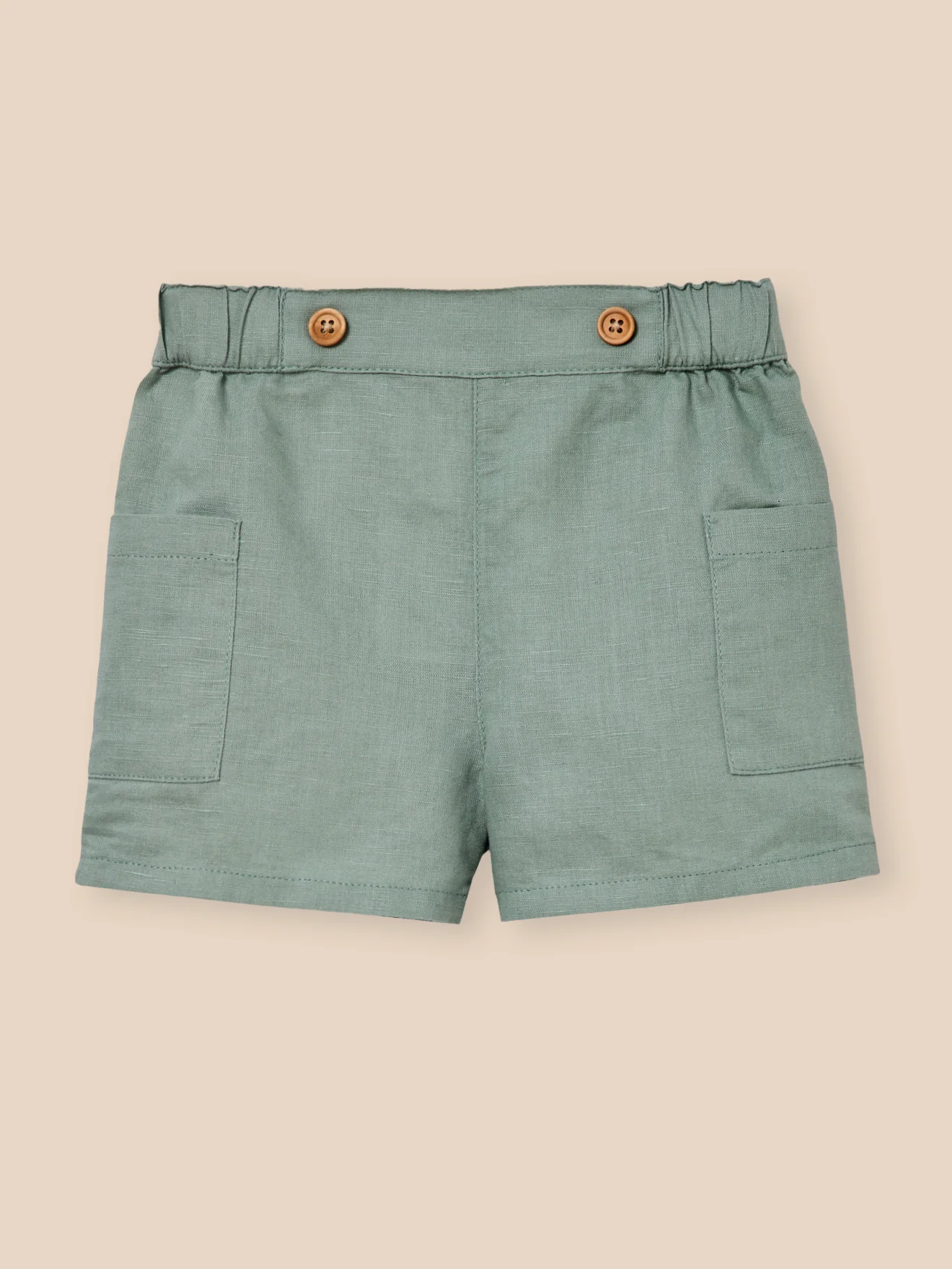 Short en lin et coton Bébé