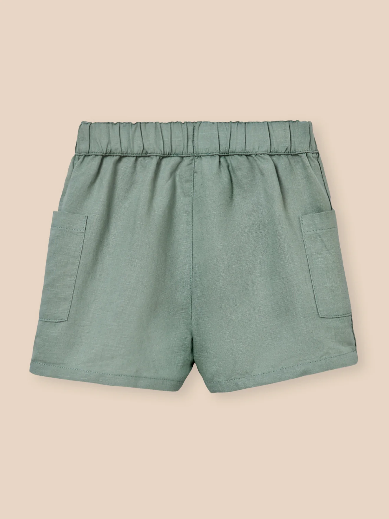 Short en lin et coton Bébé - Image 2