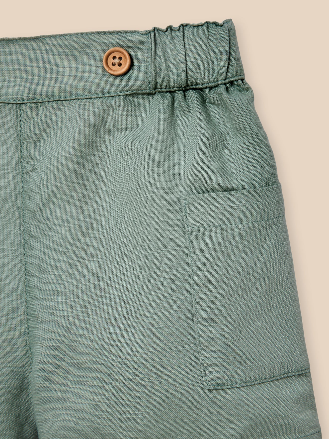 Short en lin et coton Bébé - Image 3