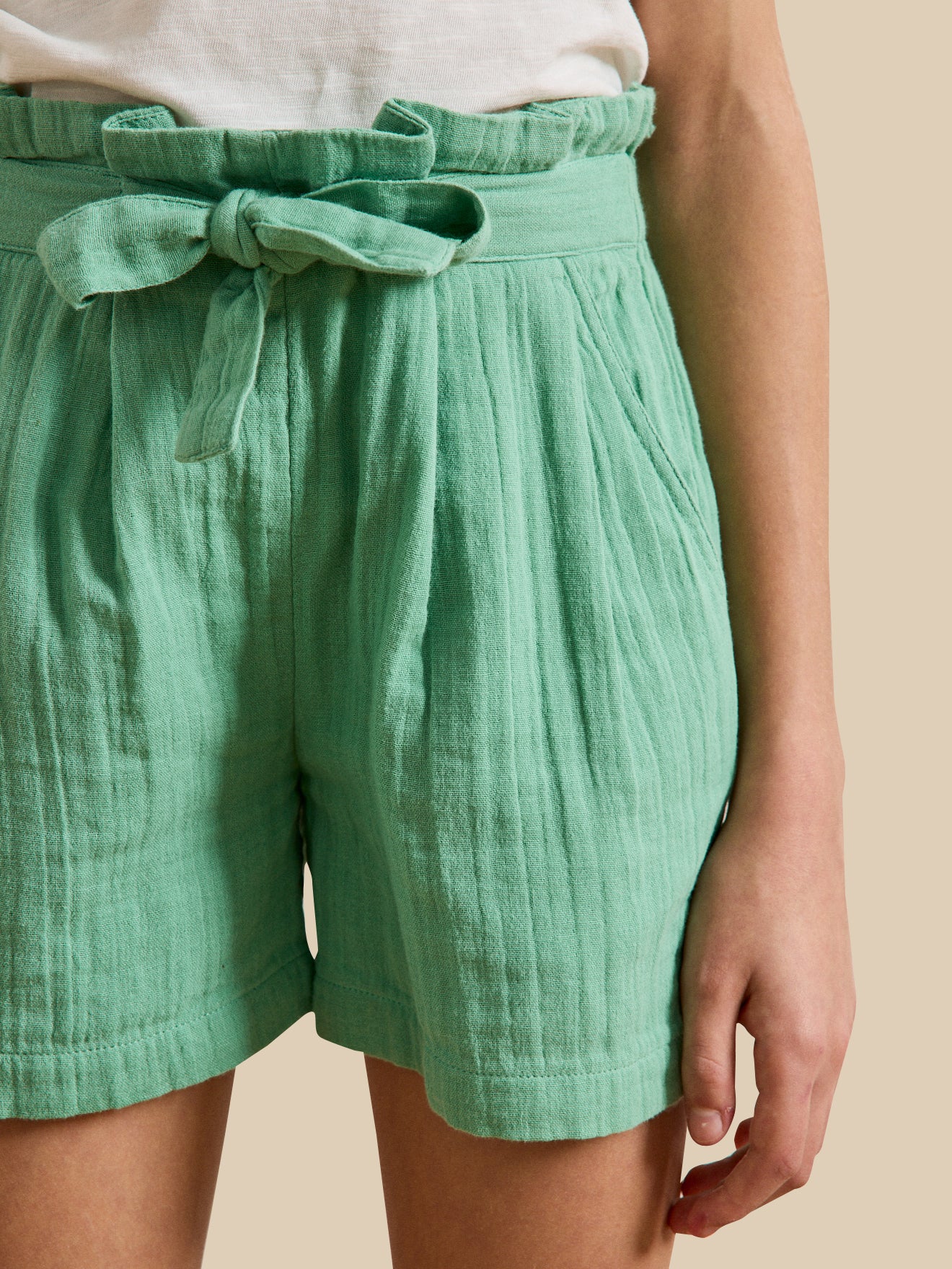 Short Fille en gaze de coton biologique - Image 3