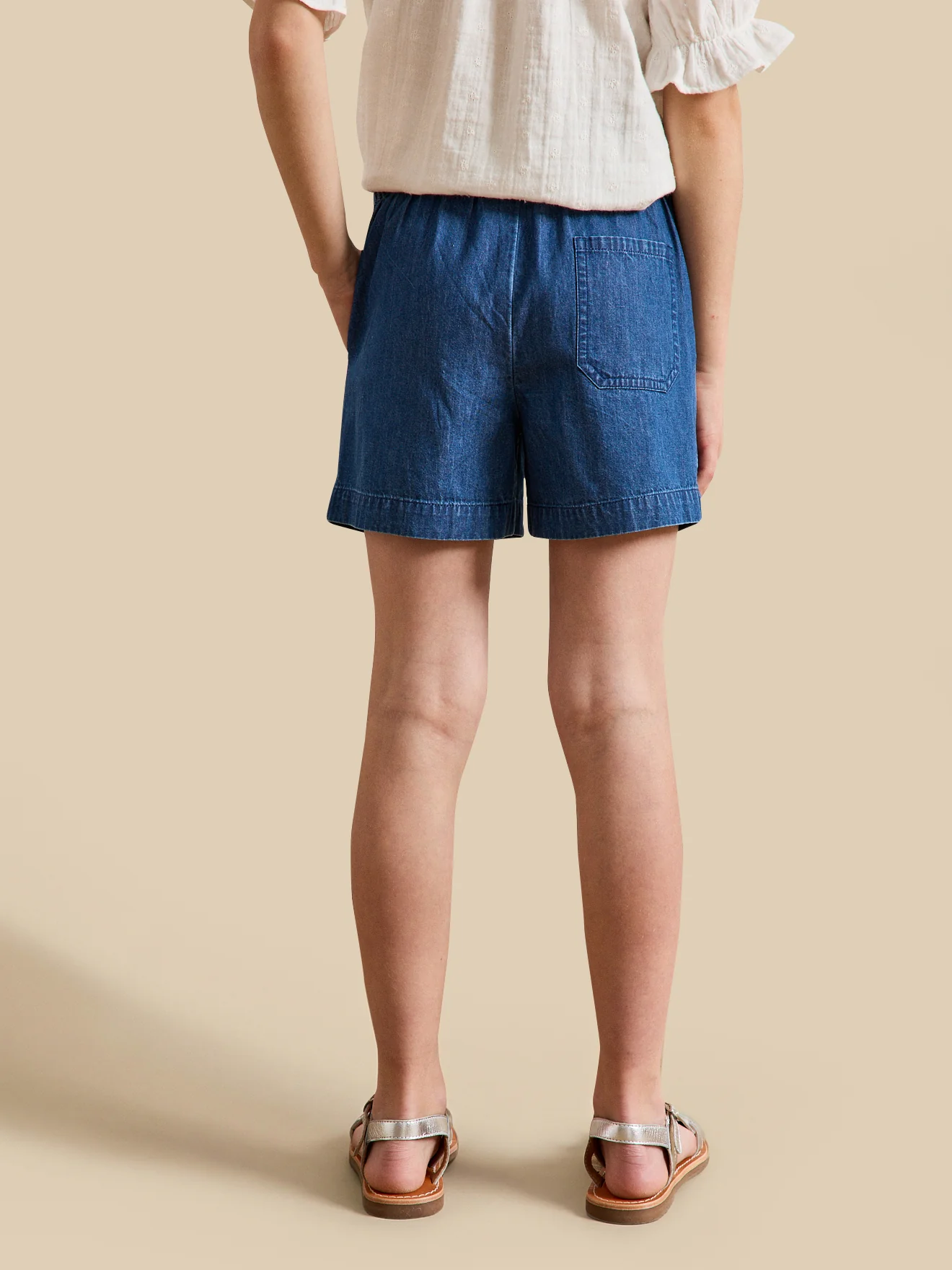 Short Fille en denim light - Image 2