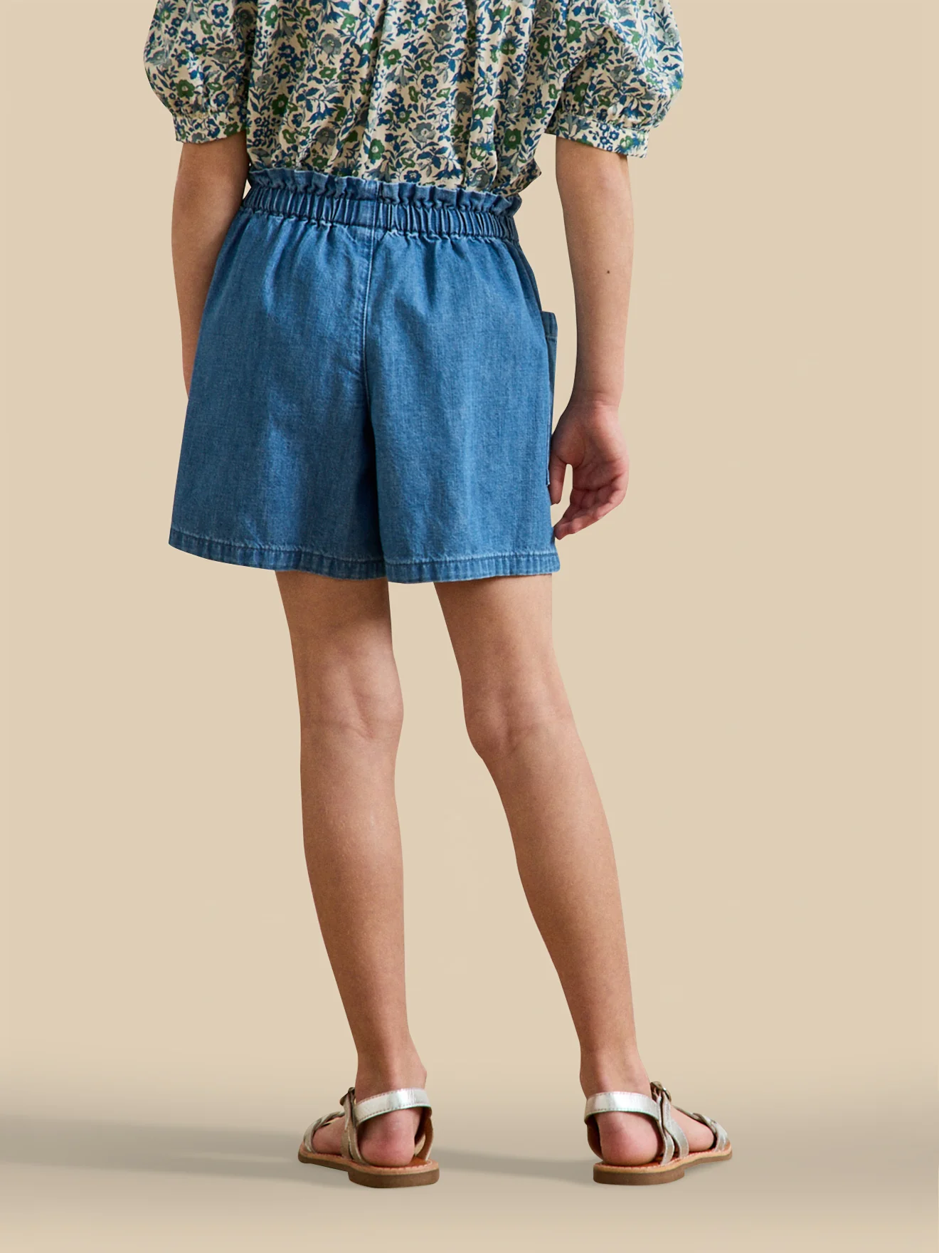 Short Fille en denim light - Image 2