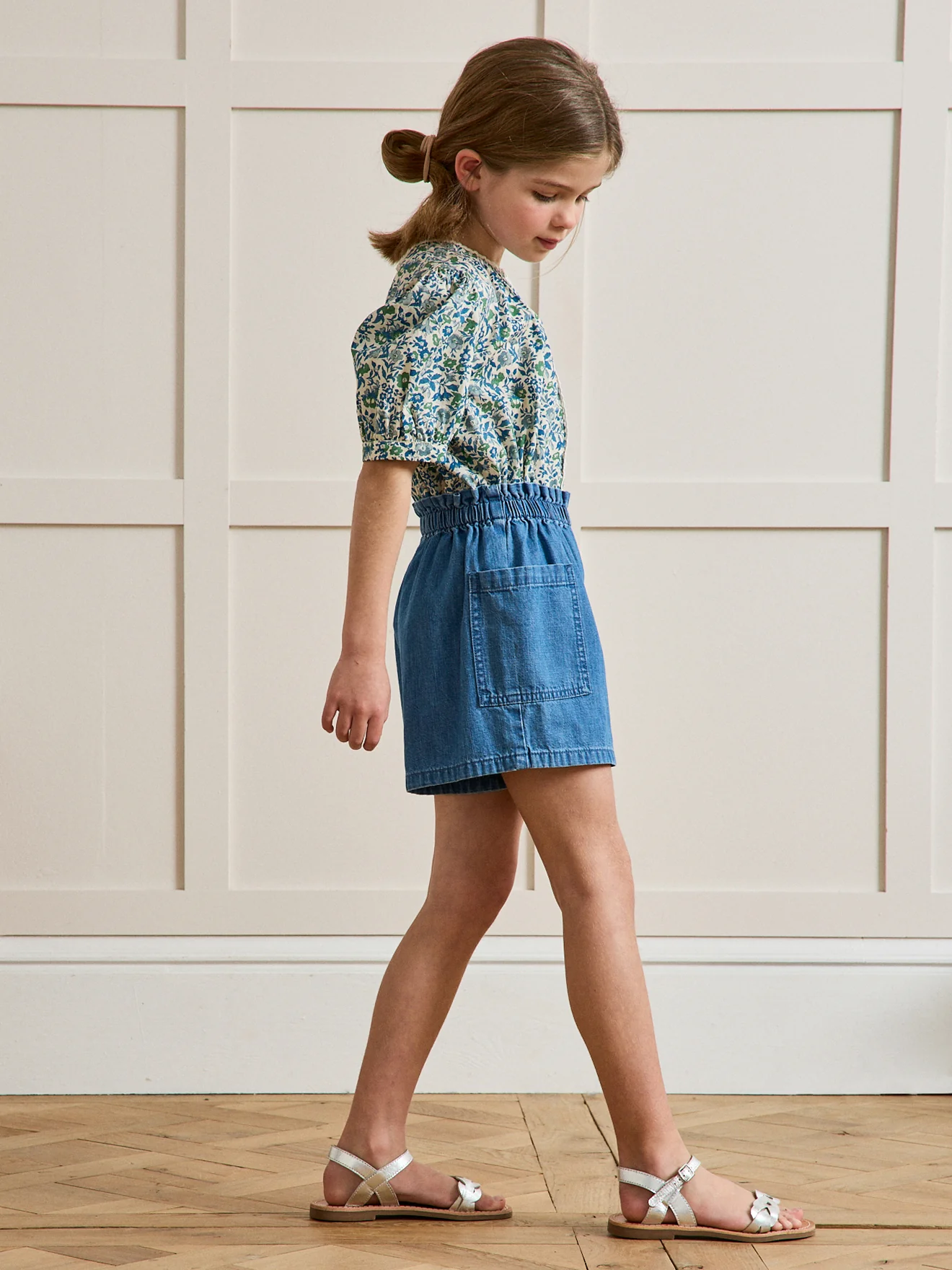 Short Fille en denim light - Image 4