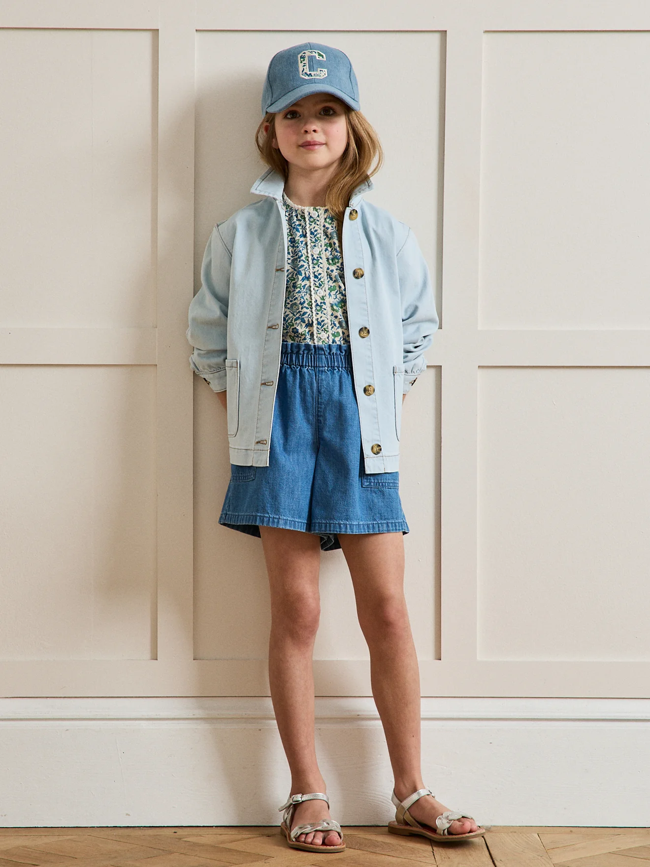 Short Fille en denim light - Image 5