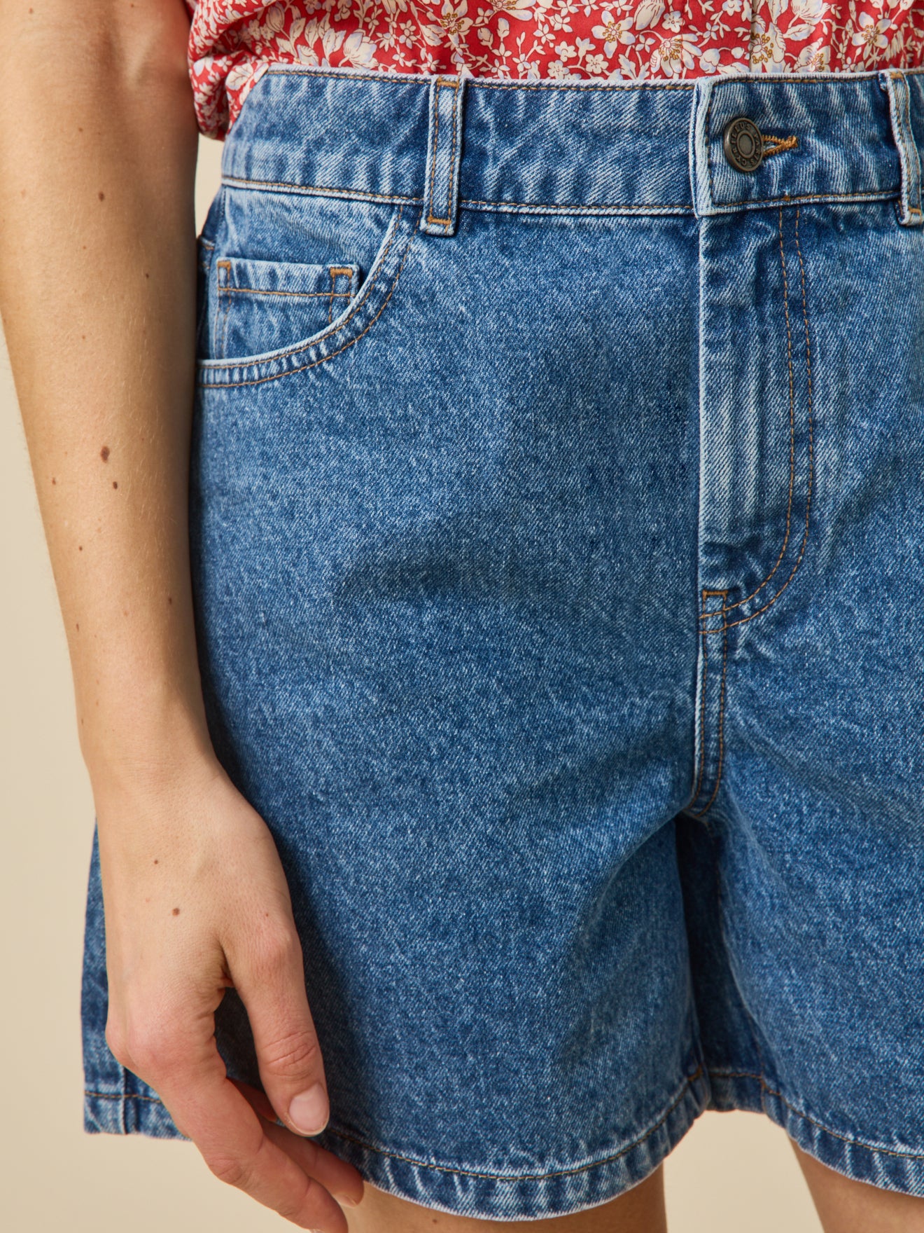 Short jean femme coton biologique - Image 3