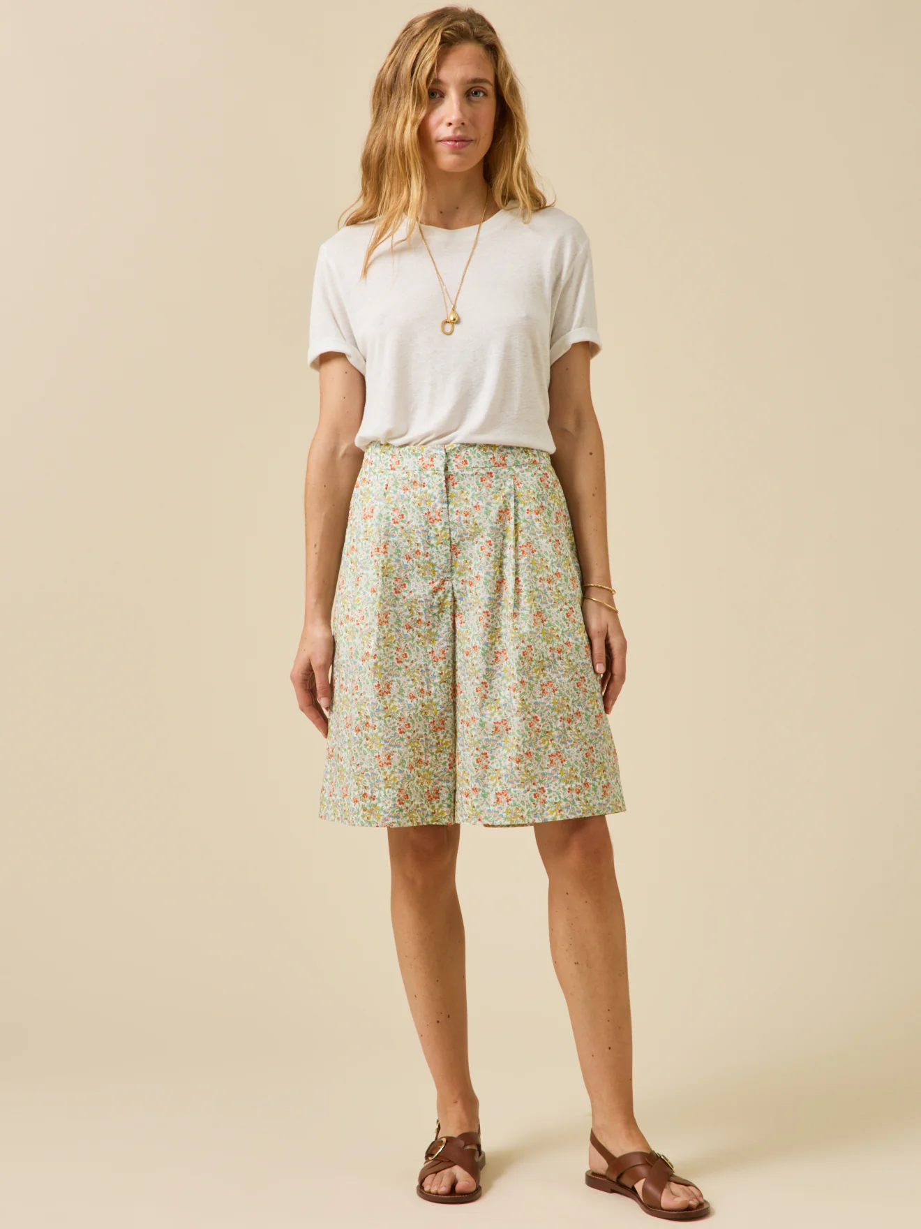 Bermuda femme en tissu Liberty - Image 6