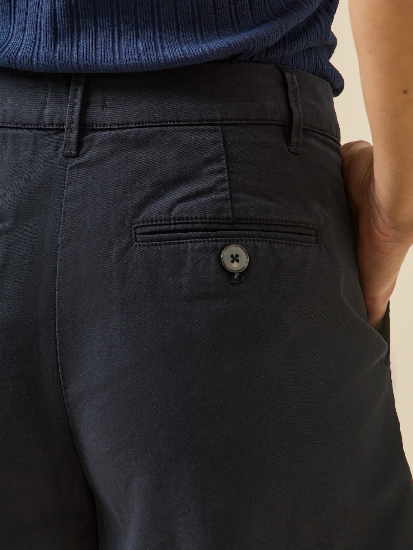 Short chino coton et lin femme - Image 4