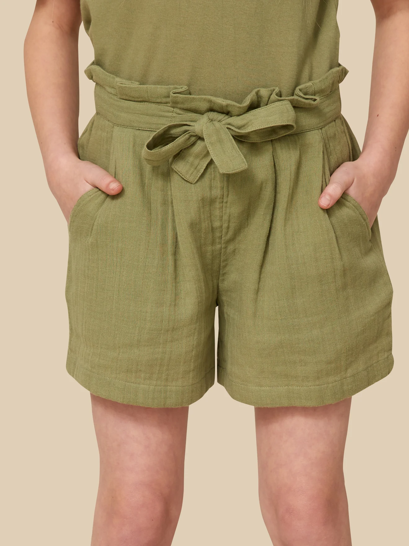 Short Fille en gaze de coton biologique - Image 3