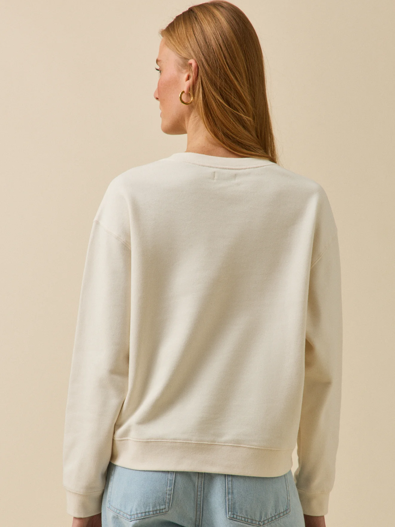Sweat femme coton biologique message en tissu Liberty - Image 2