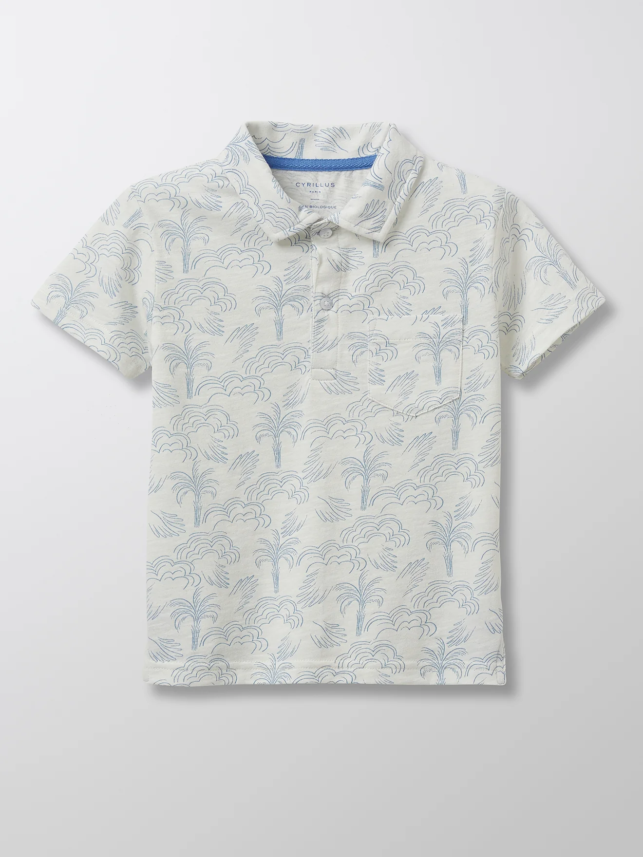 Polo Garçon motif palmiers - Coton bio - Image 4
