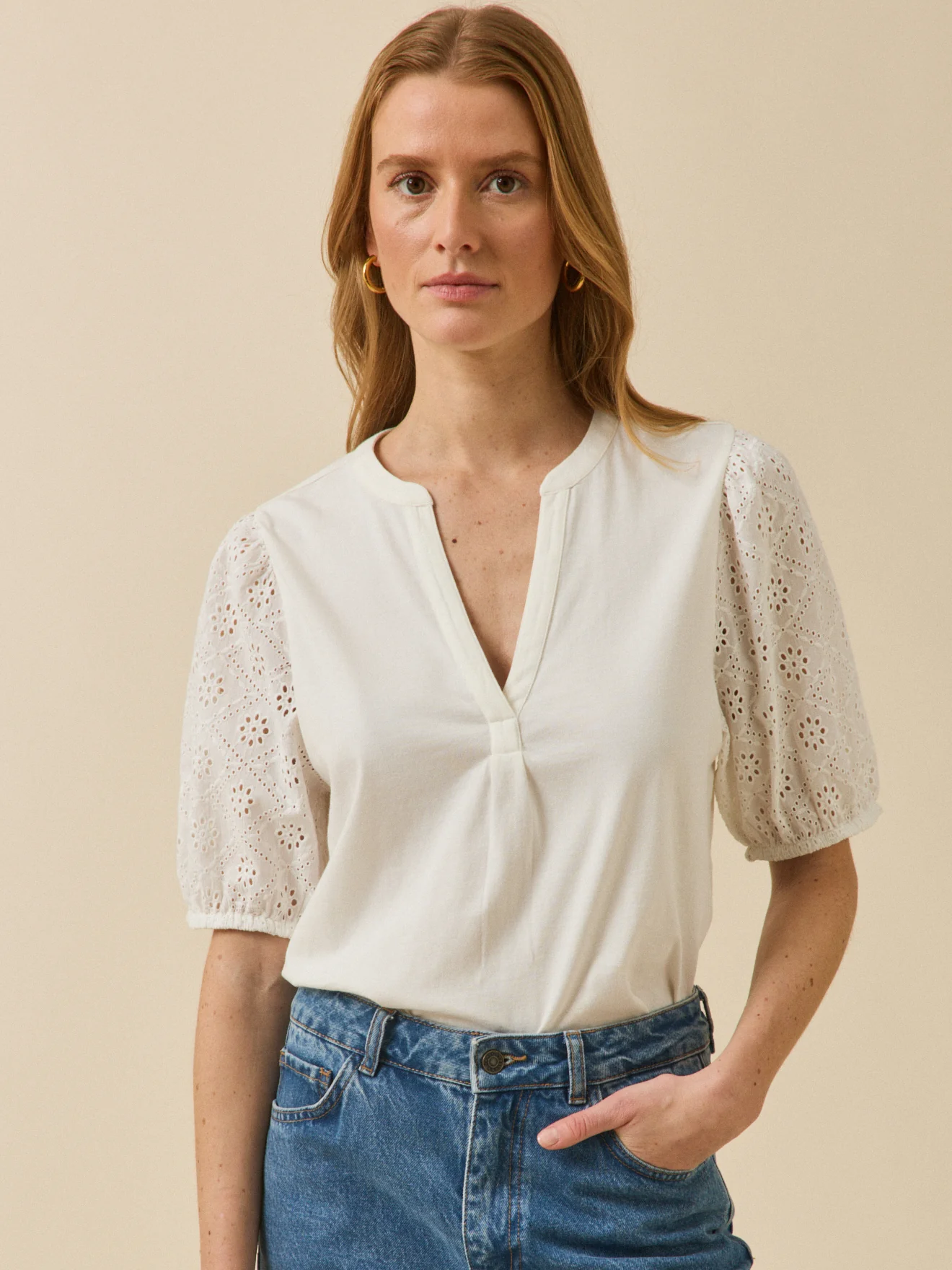 T-shirt manches ballon femme coton biologique