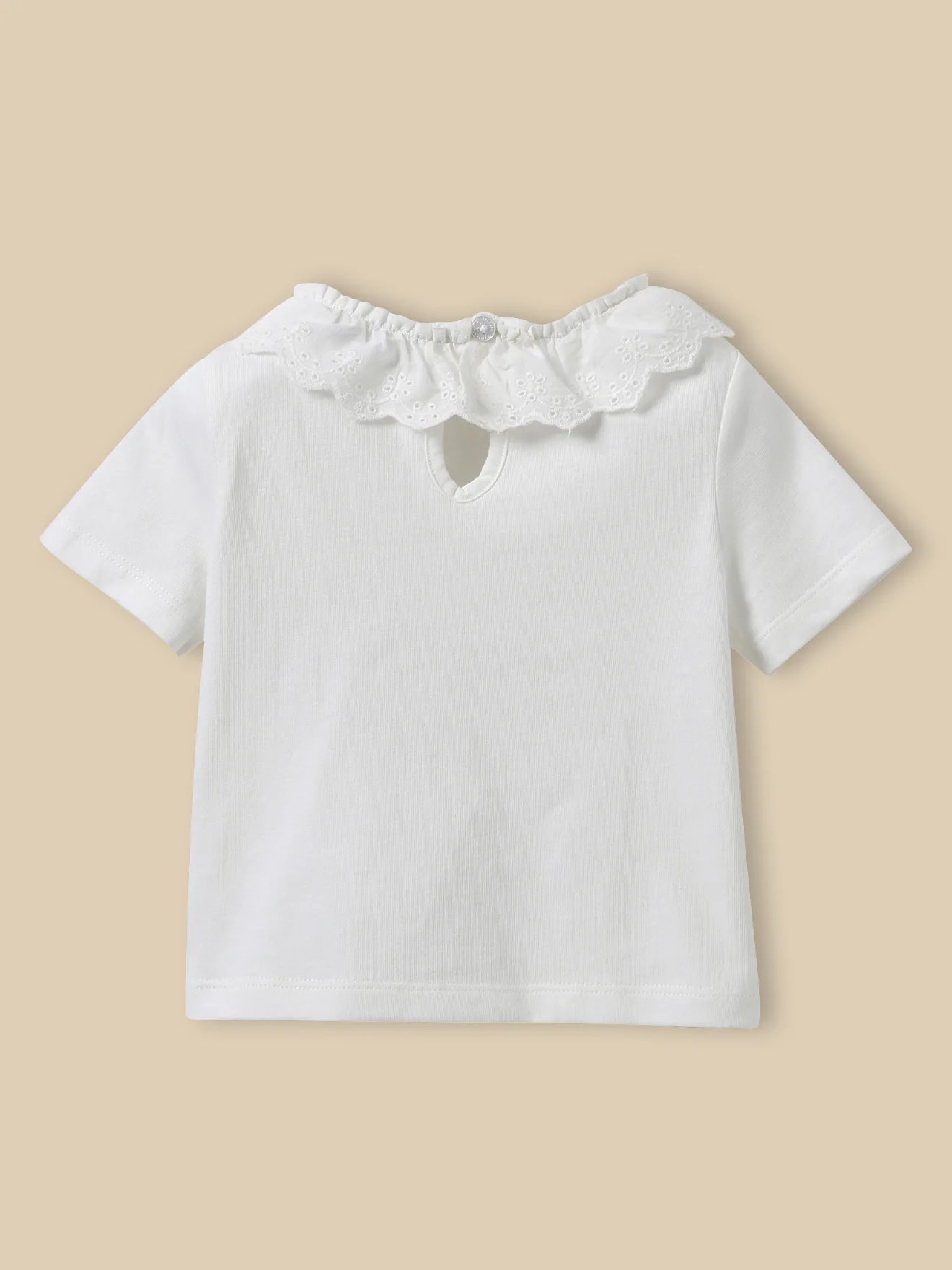 T-shirt col raffiné - Coton biologique Bébé - Image 2
