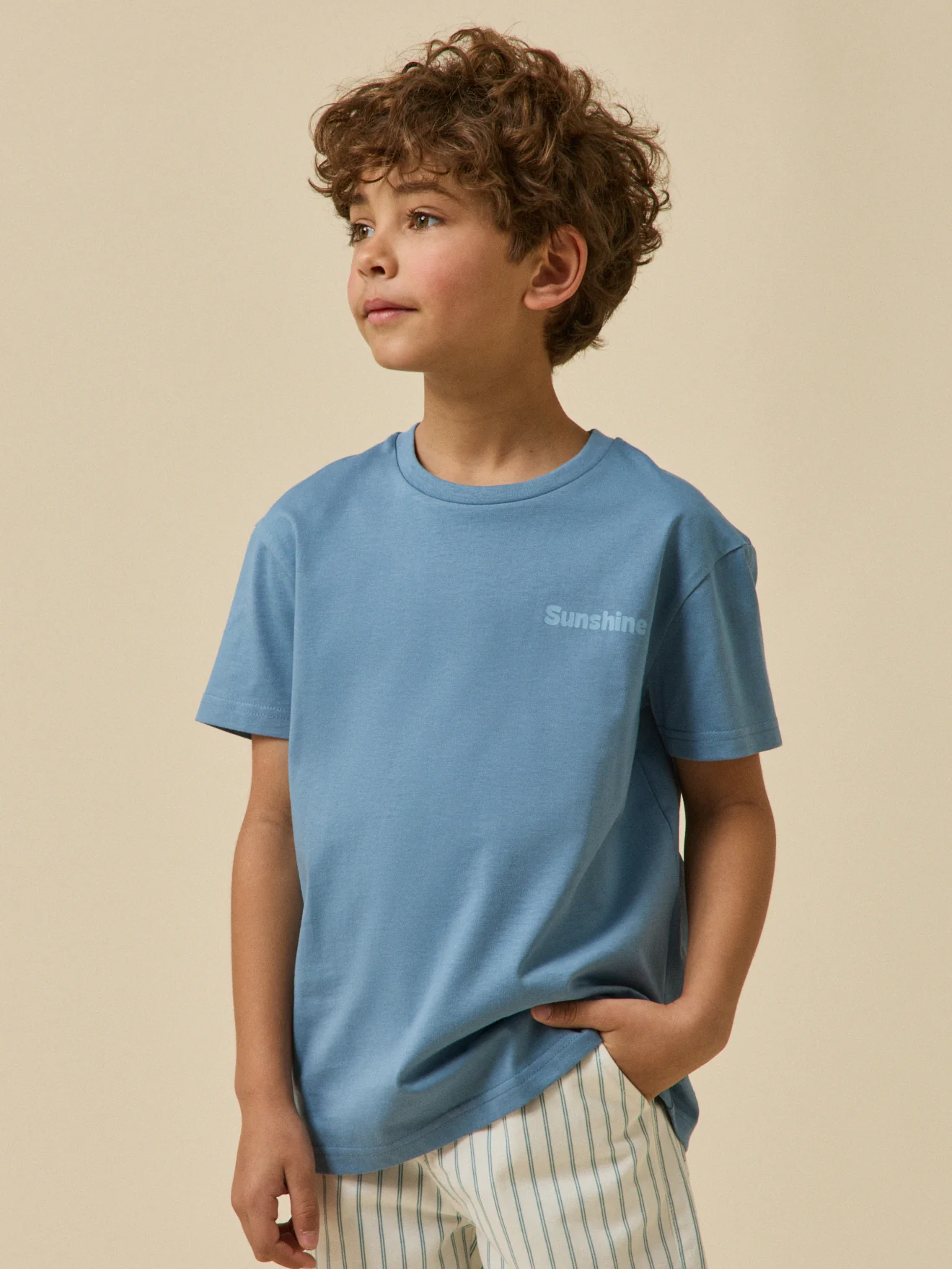 T-shirt sunshine Garçon - Coton biologique