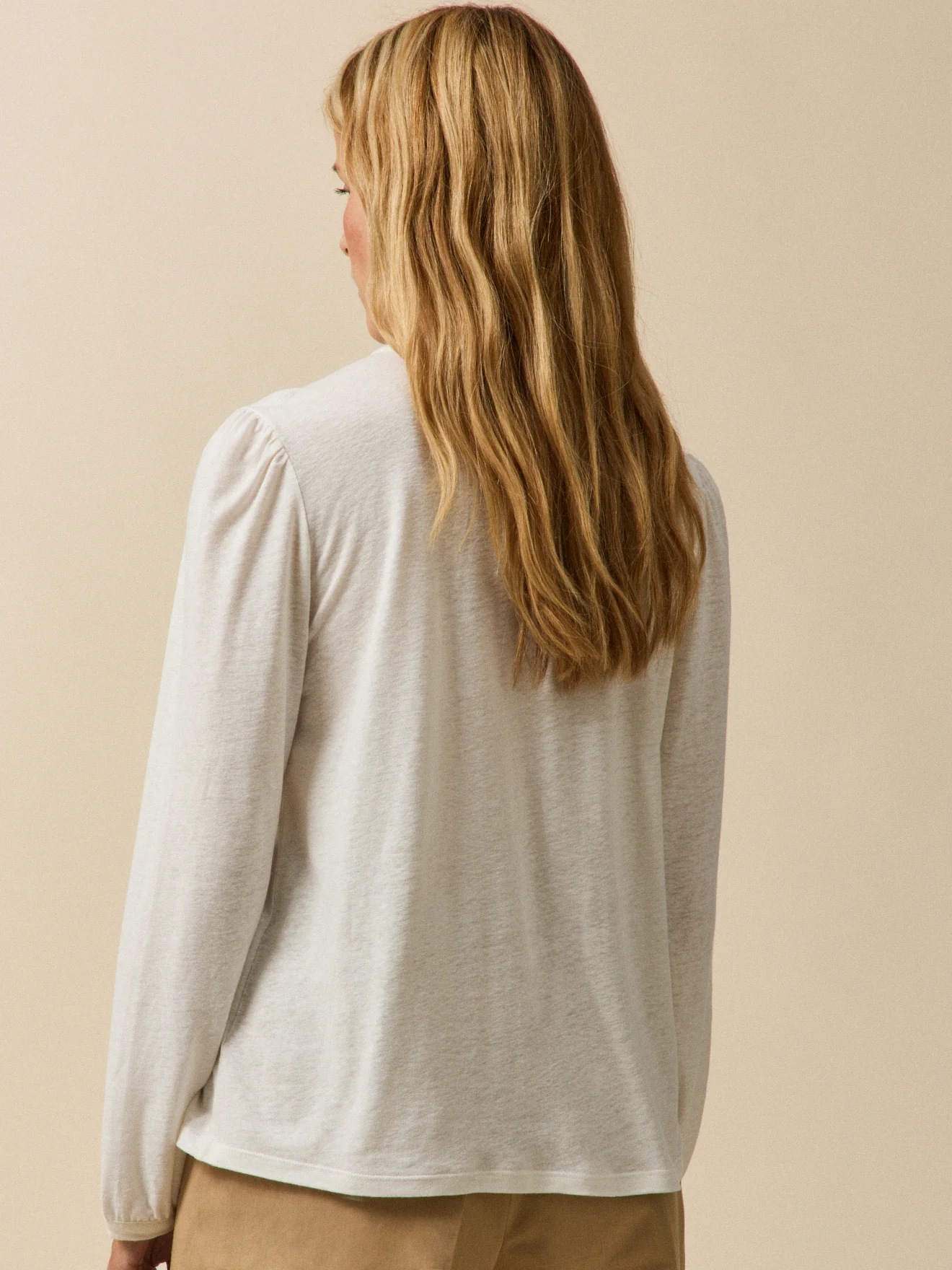 T-shirt dentelle lin et viscose femme - Image 2