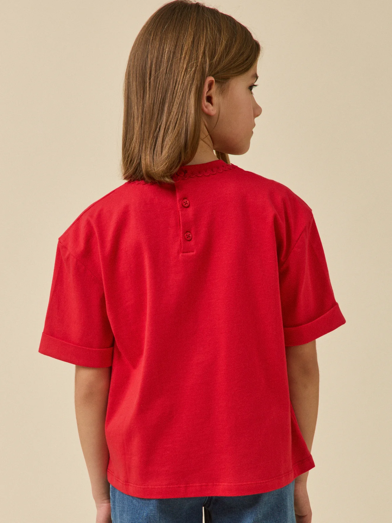 T-shirt Fille en coton biologique - Collection Junior - Image 2