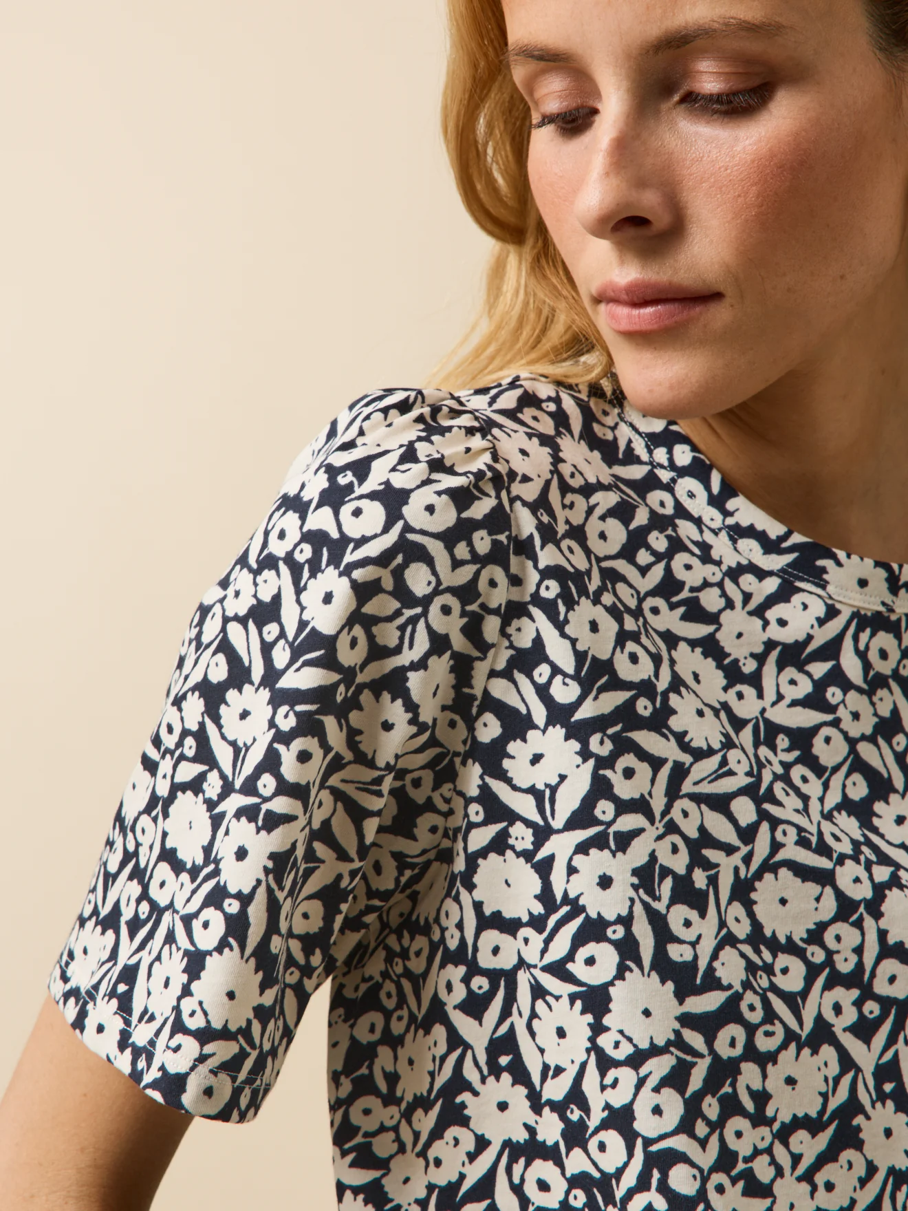 T-shirt femme coton biologique imprimé Ikat - Image 3