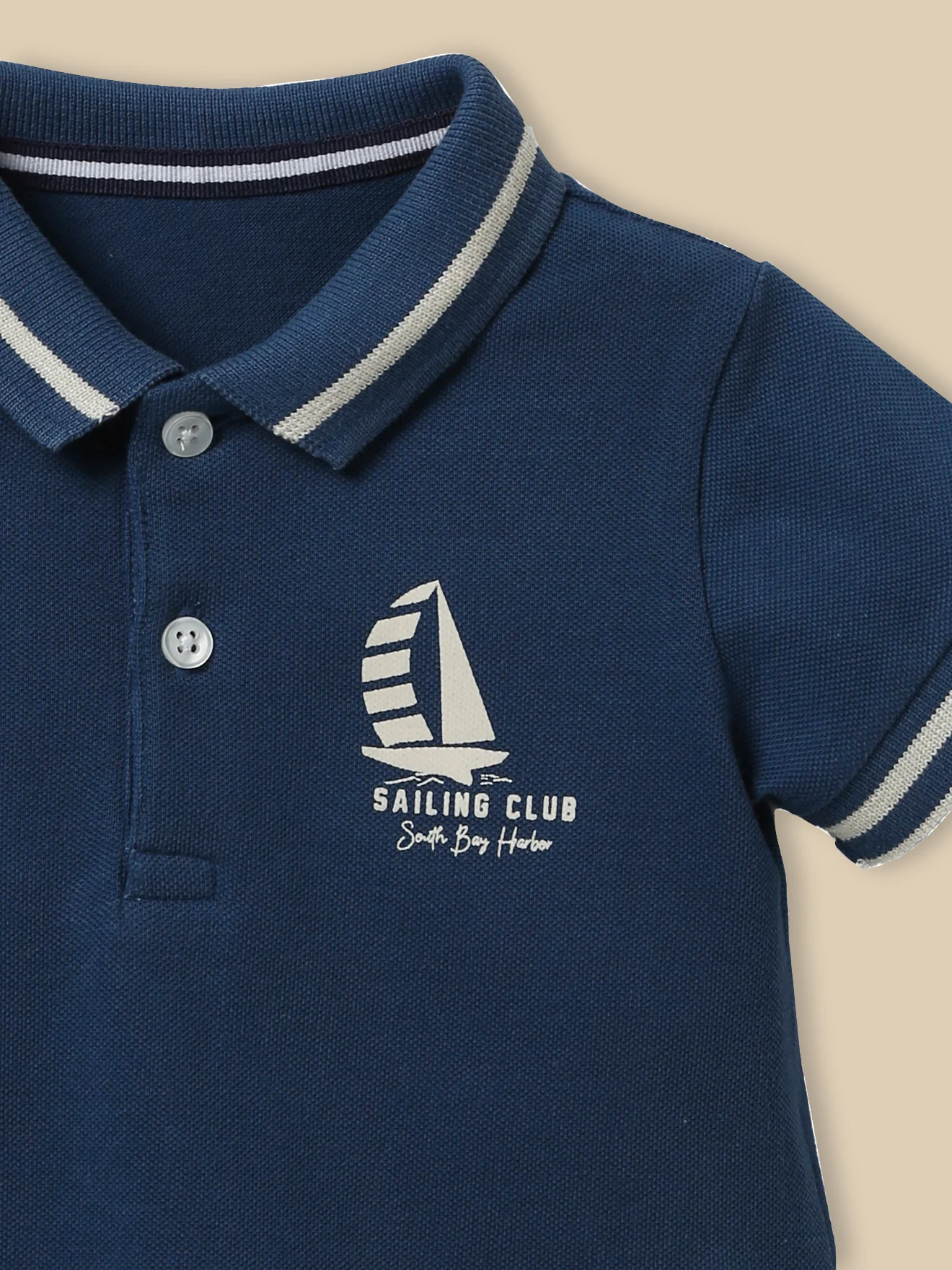 Polo en maille piquée bébé - Coton biologique - Image 3