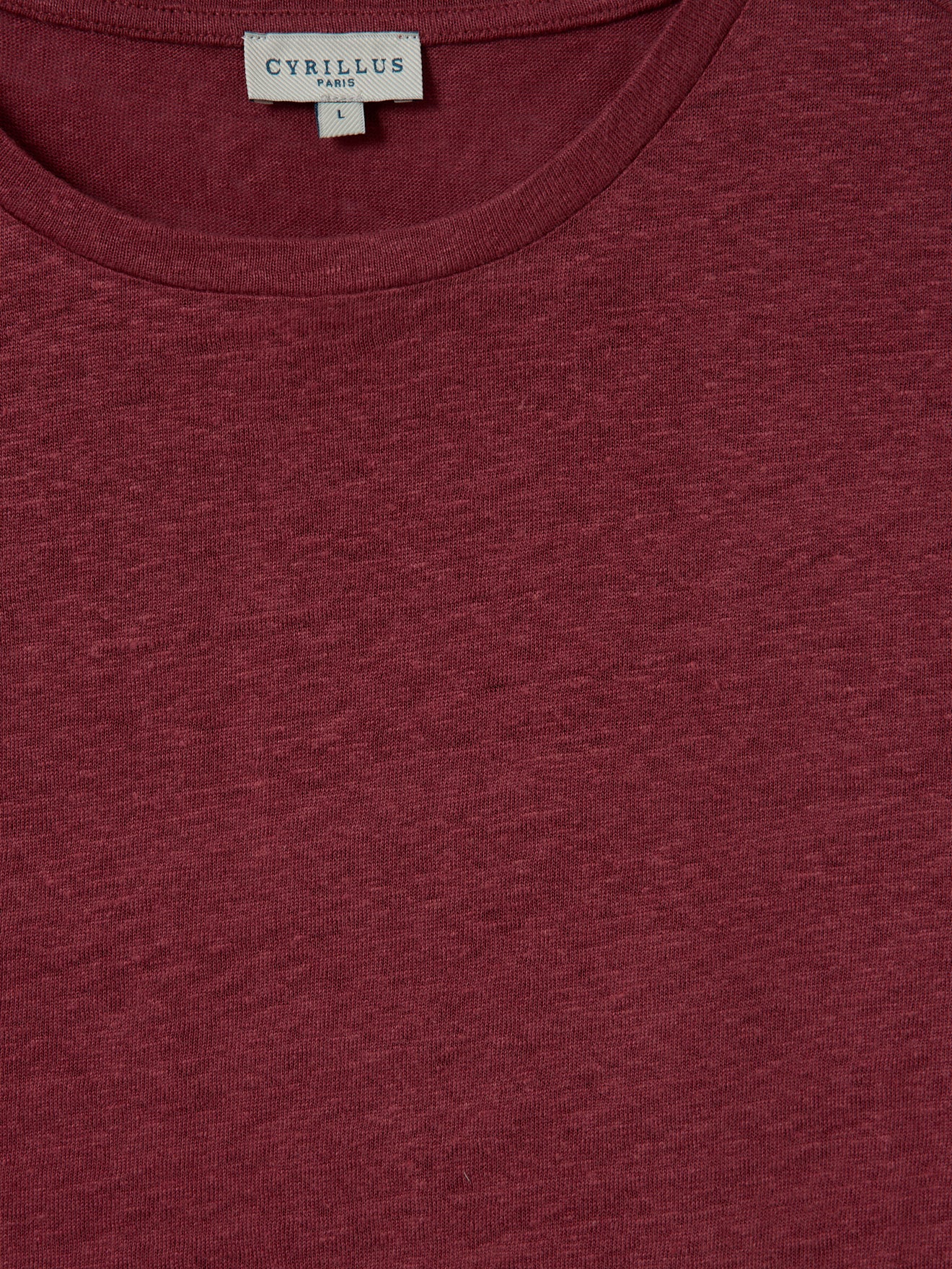 T-shirt lin homme col rond - Image 2