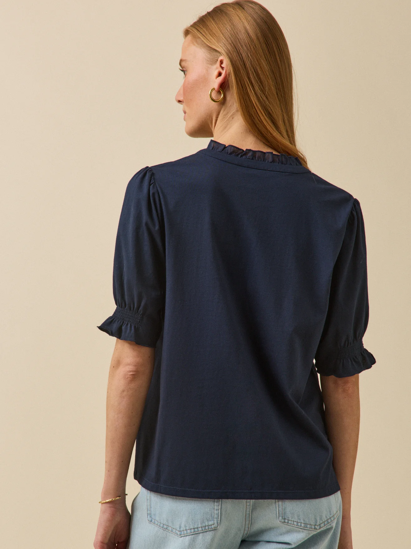 T-shirt volanté femme coton biologique - Image 2