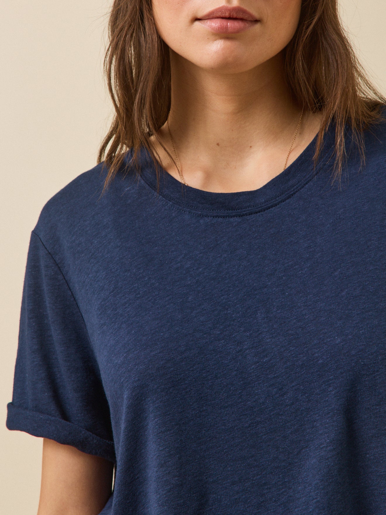T-shirt lin et viscose femme - Image 3