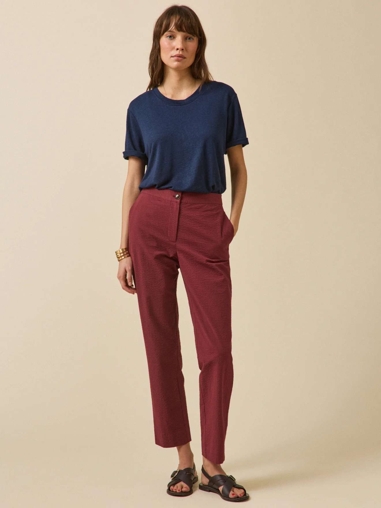 T-shirt lin et viscose femme - Image 4
