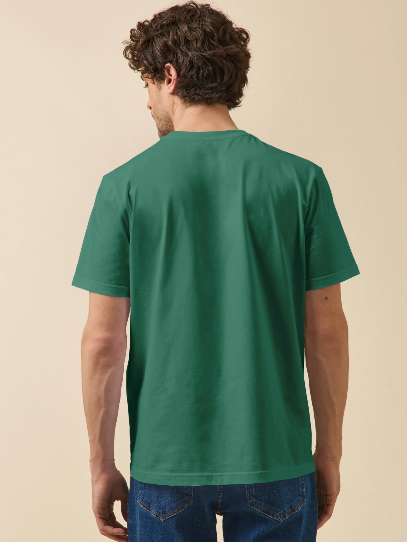 T-shirt uni homme coton biologique - Image 2