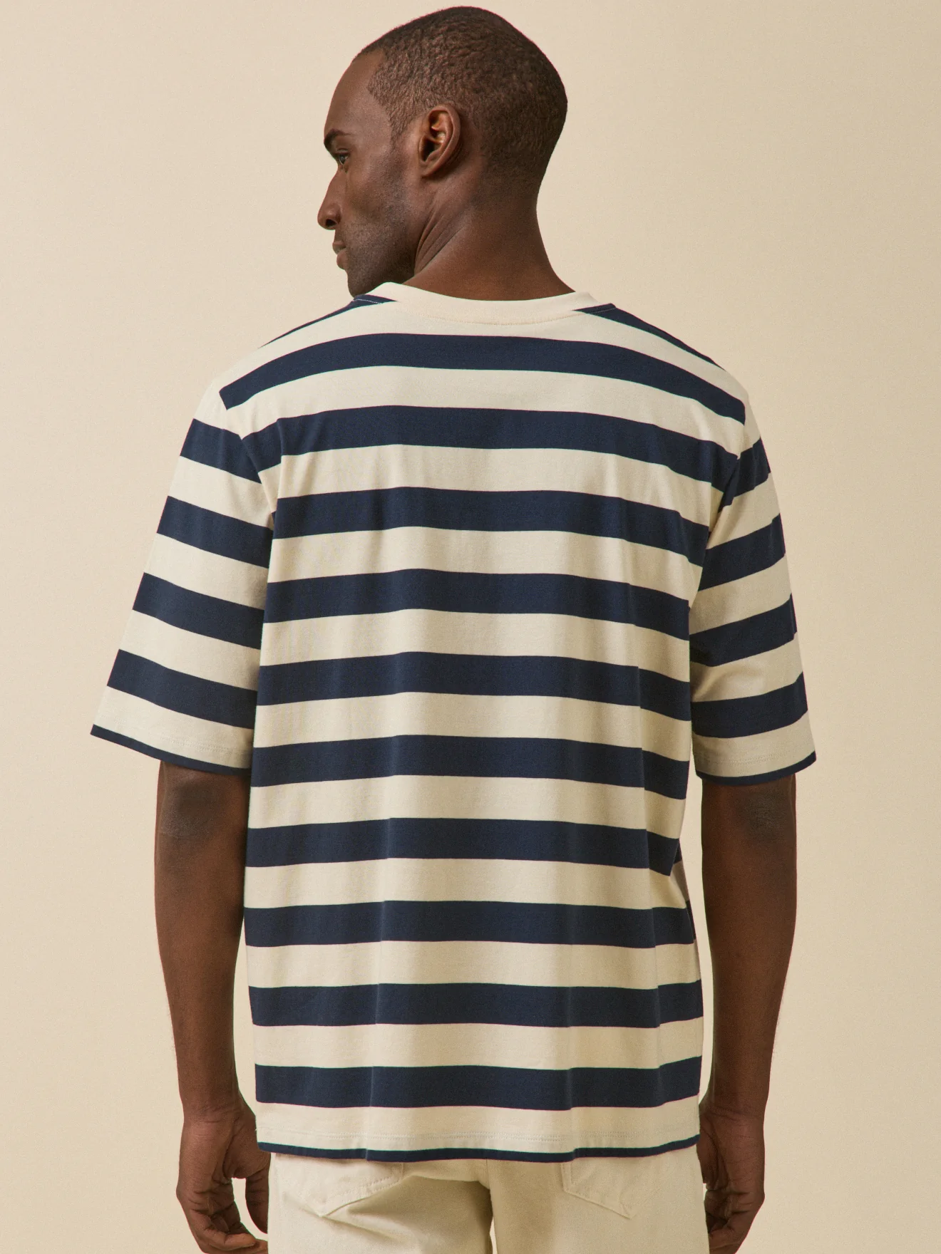 T-shirt rayé homme coton biologique - Image 2