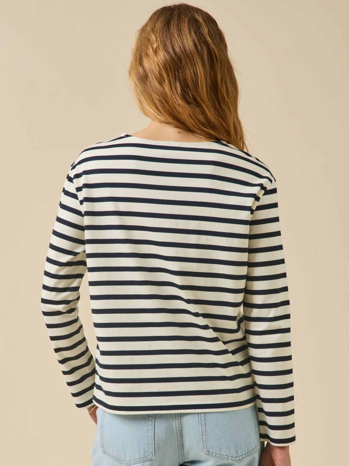 T-shirt marinière femme coton biologique - Image 2