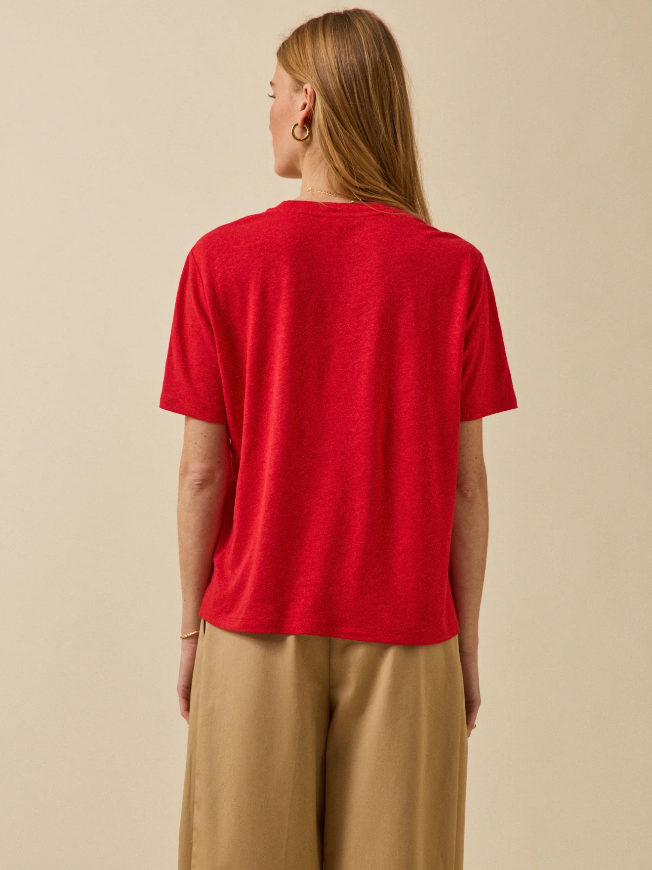 T-shirt lin et viscose femme - Image 2