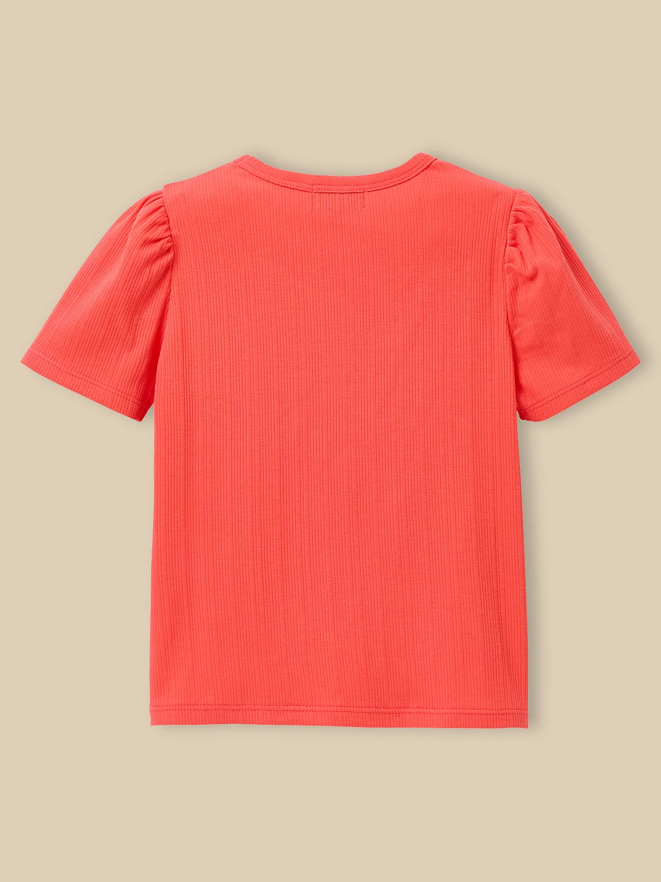 T-shirt à côtes Fille - Coton biologique - Image 2