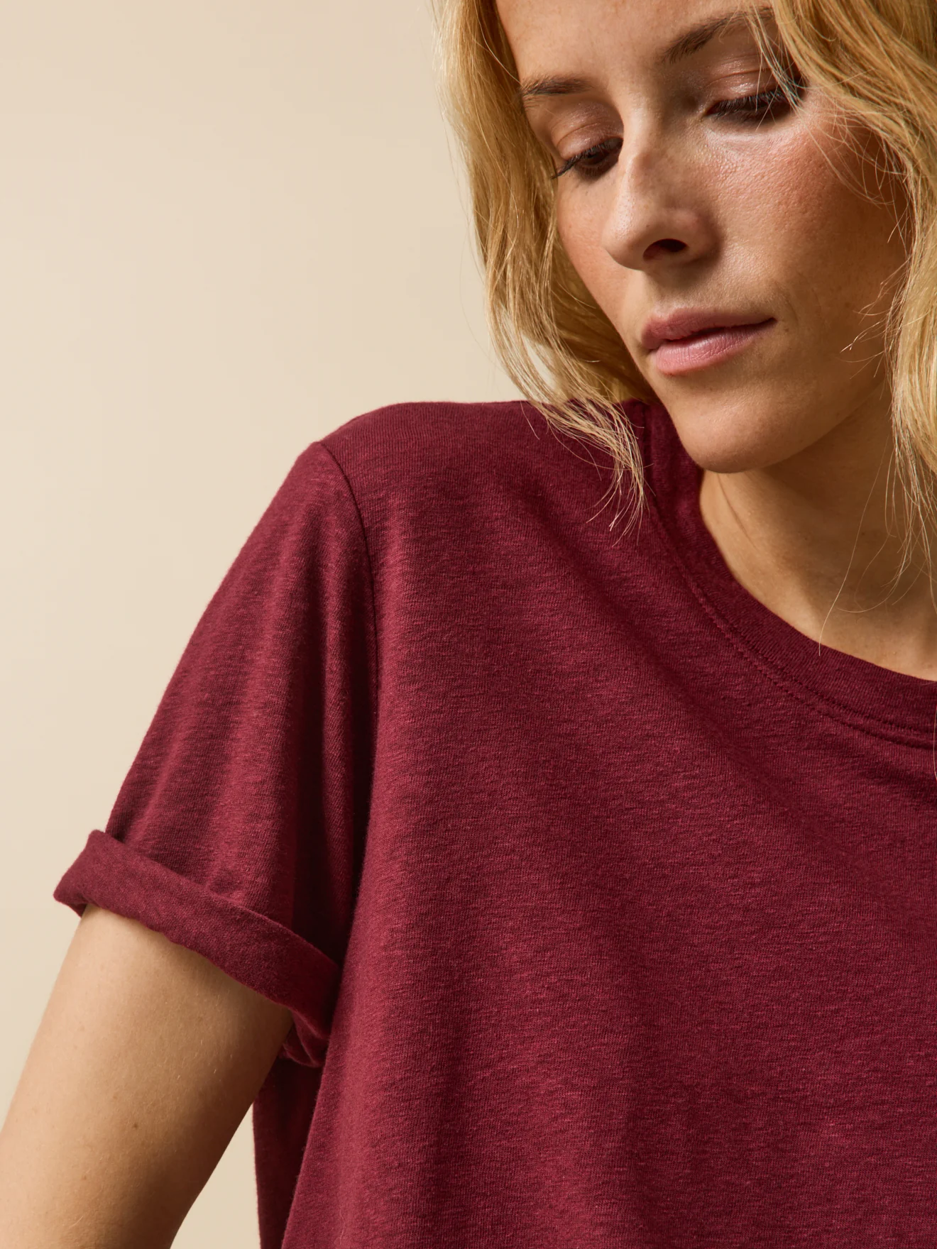 T-shirt lin et viscose femme - Image 3