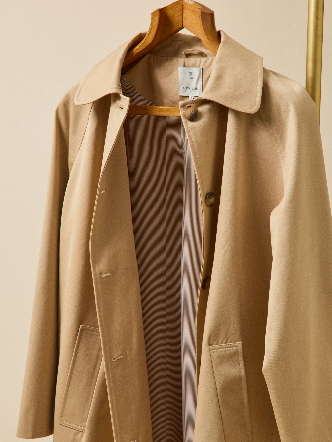 Trench long coton biologique femme - Image 8