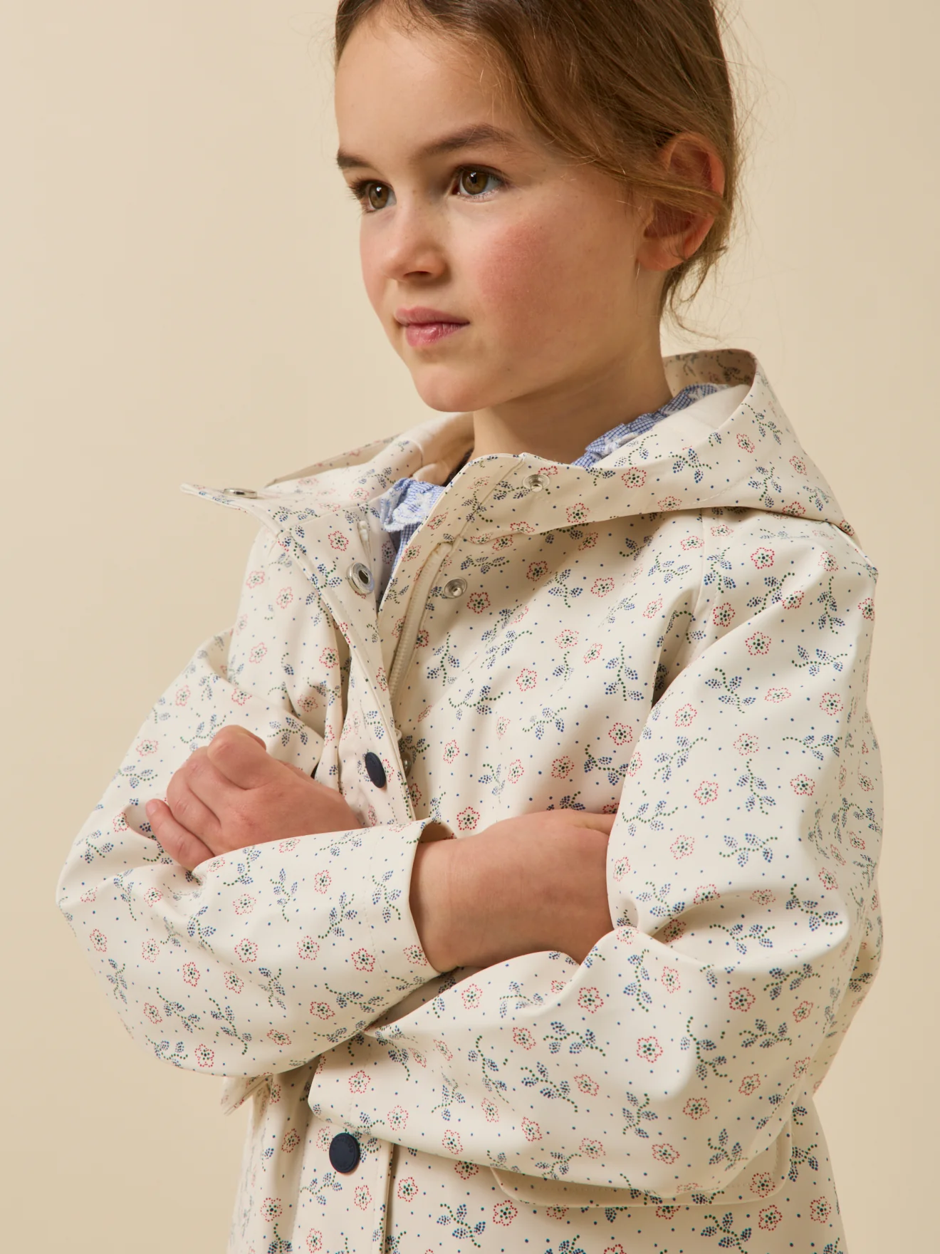 Ciré Fille à capuche - imprimé Lily - Image 3