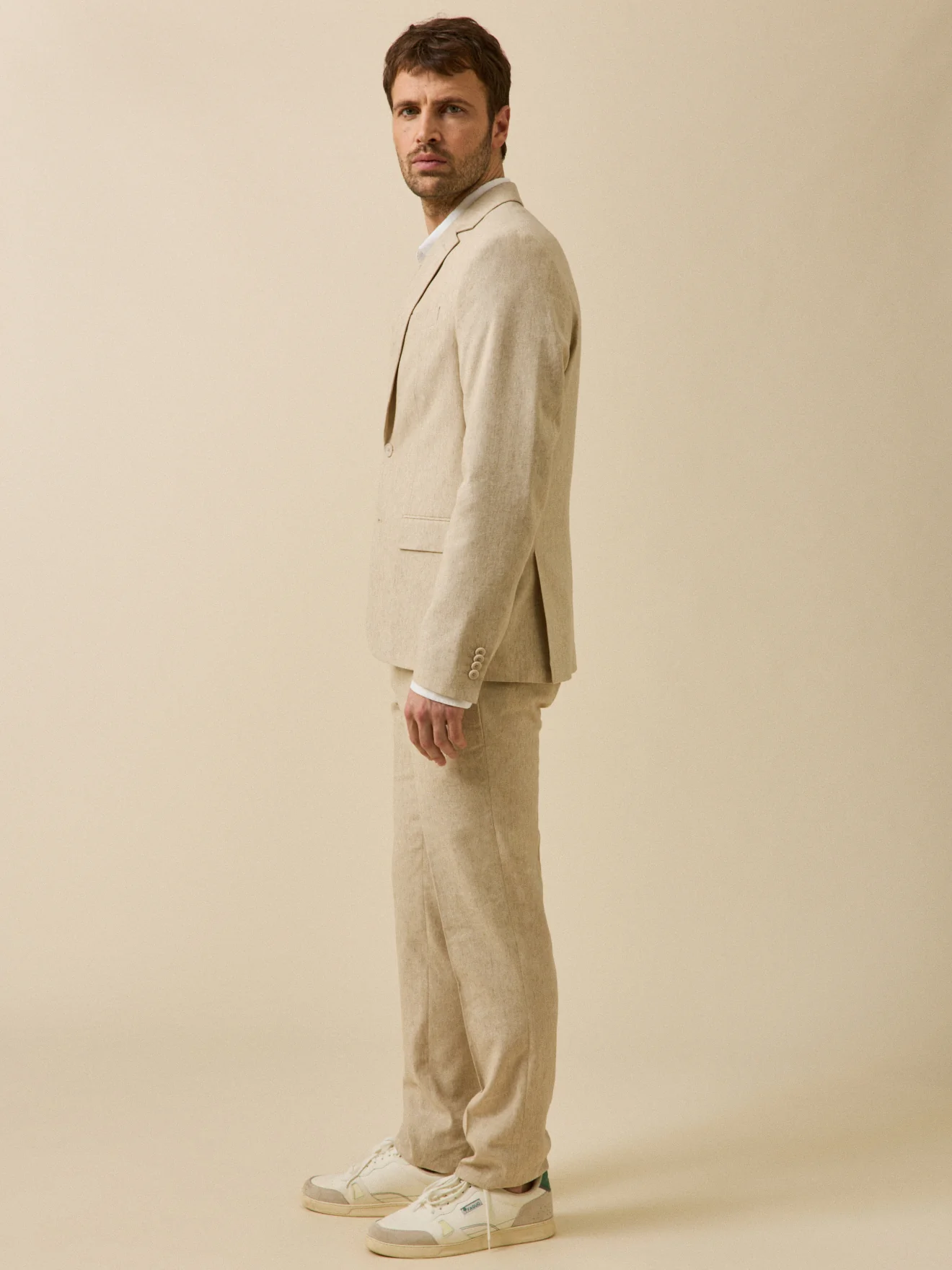 Veste de costume homme lin mélangé - Image 5