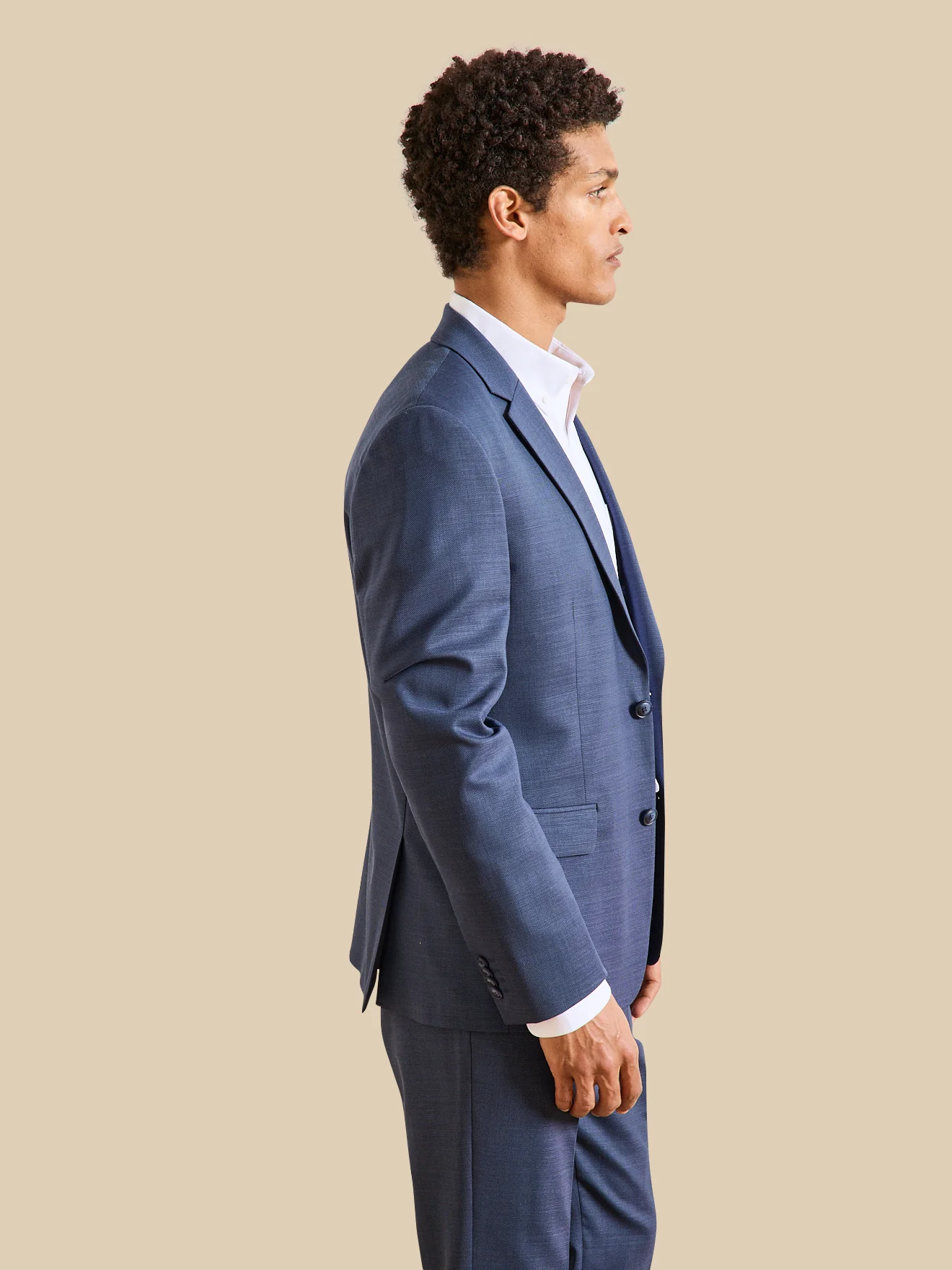 Veste de costume homme tissu texturé - Image 3