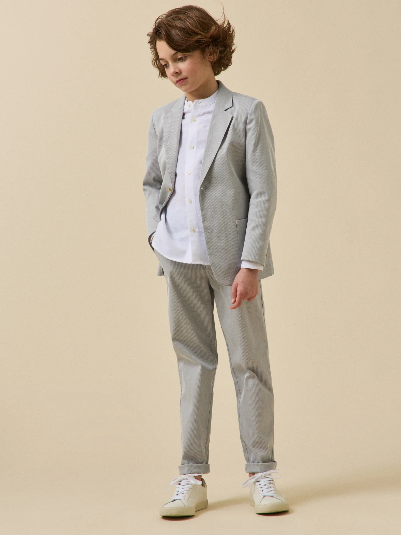 Veste de costume rayée Garçon - Collection Fêtes et Mariages - Image 23